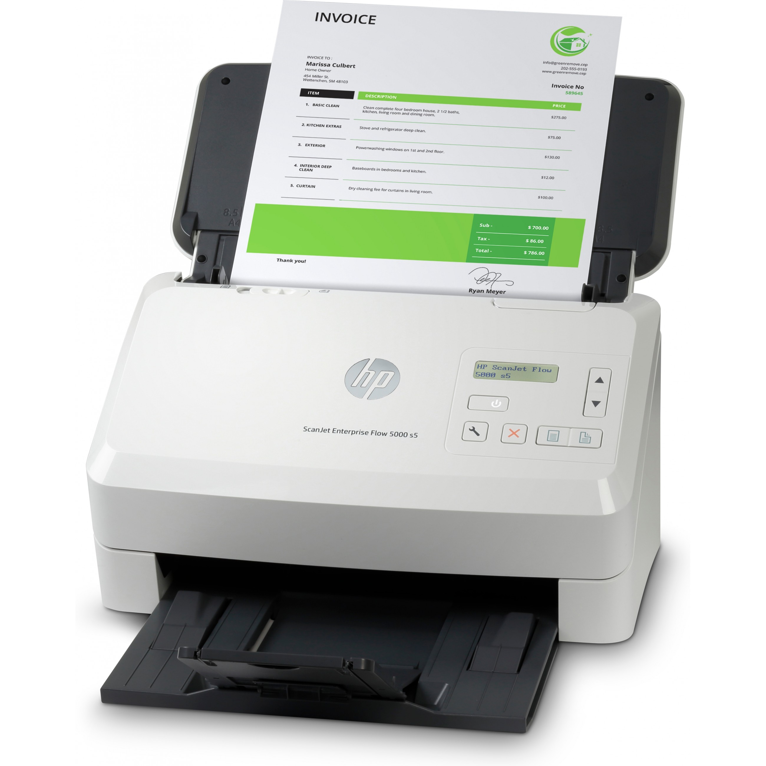 Skener za dokumente HP ScanJet Enterprise Flow 5000 s5 (stolni, USB 3.0)-5