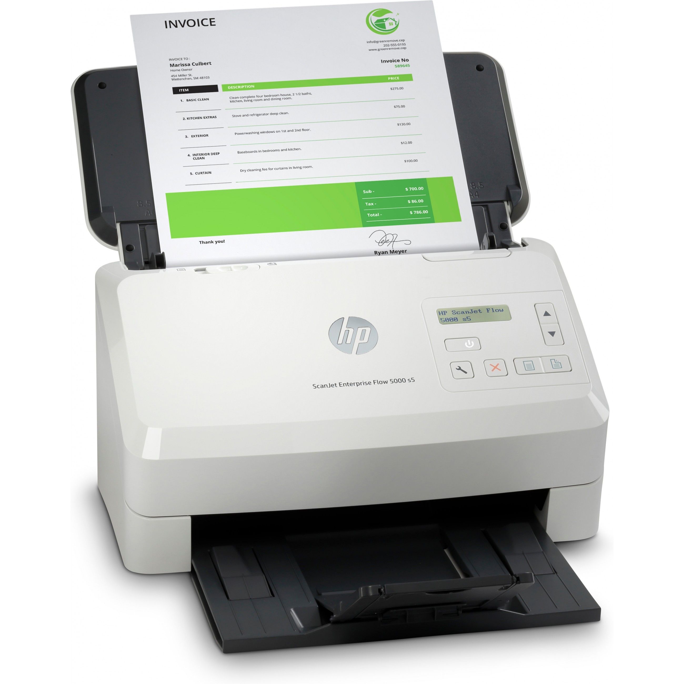 Skener za dokumente HP ScanJet Enterprise Flow 5000 s5 (stolni, USB 3.0)-6