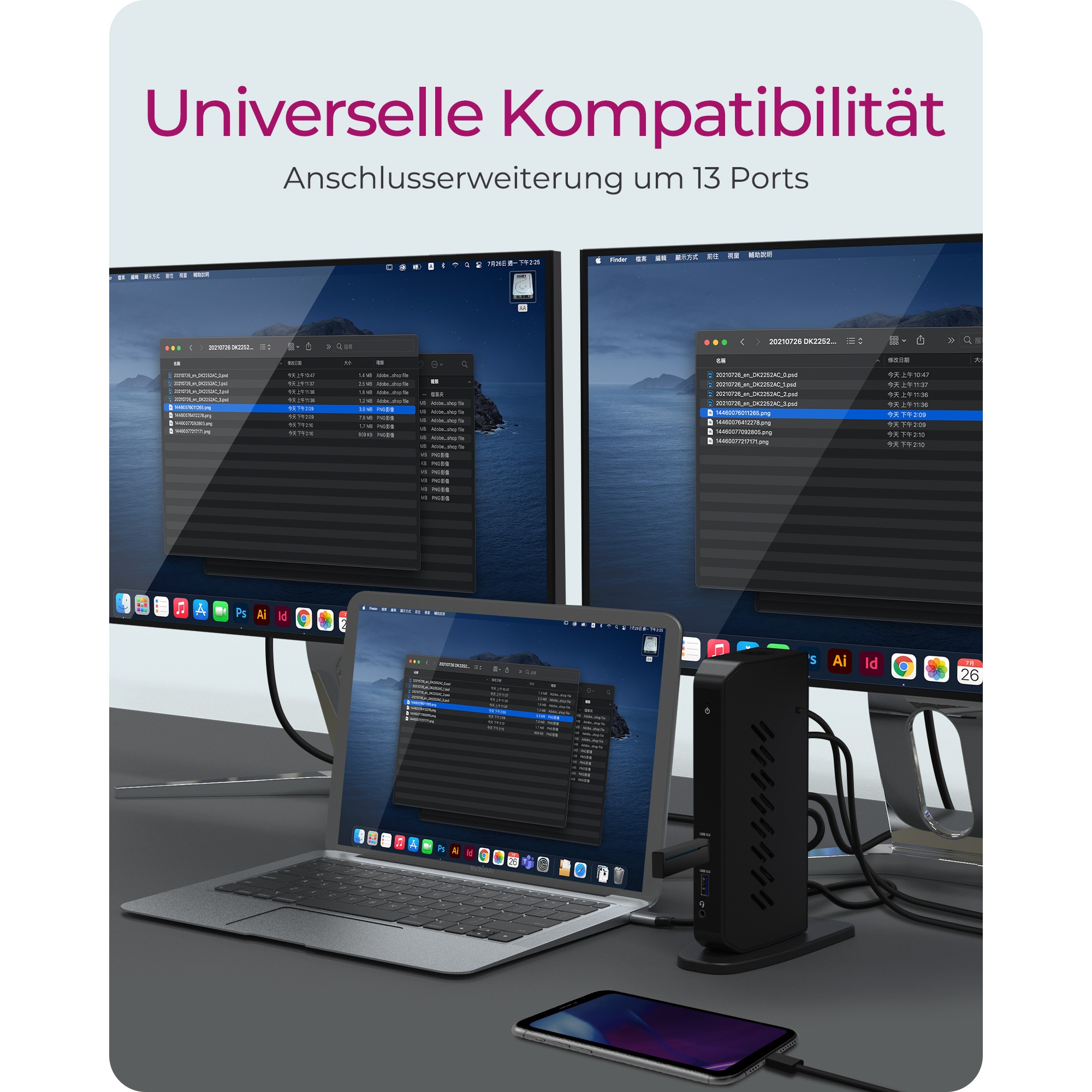 Priključna stanica ICYBOX IB-DK2252AC-21