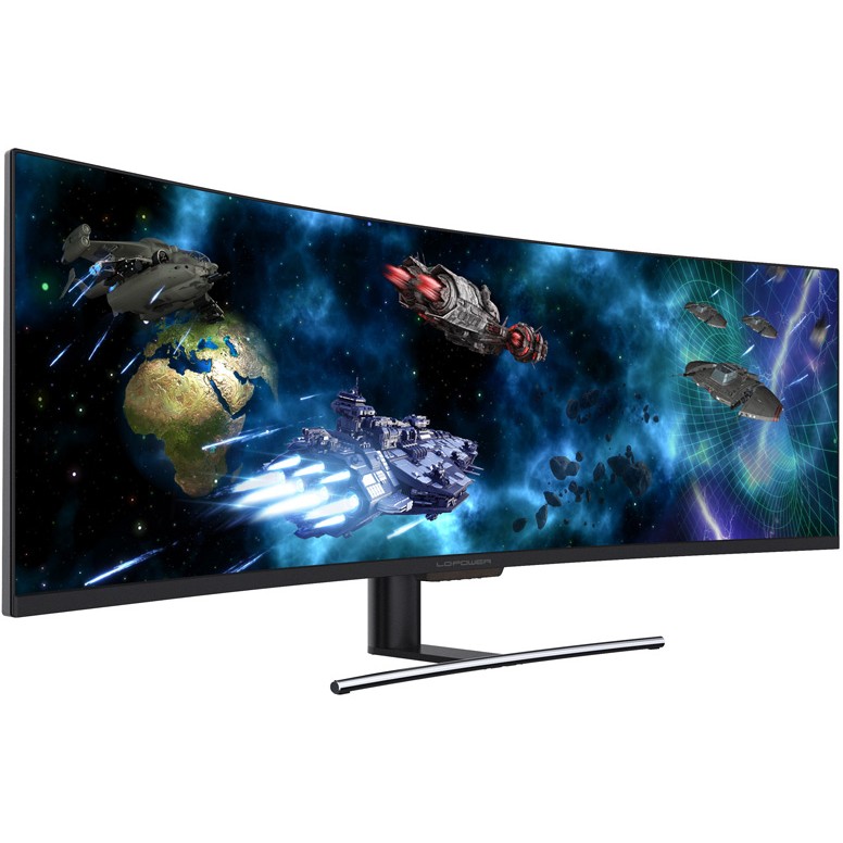 Monitor LC POWER LC-M49-DFHD-144-C-Q (49" VA QLED, 144Hz, 3840 x 1080 DFHD, zakrivljeni, gaming crni)-5