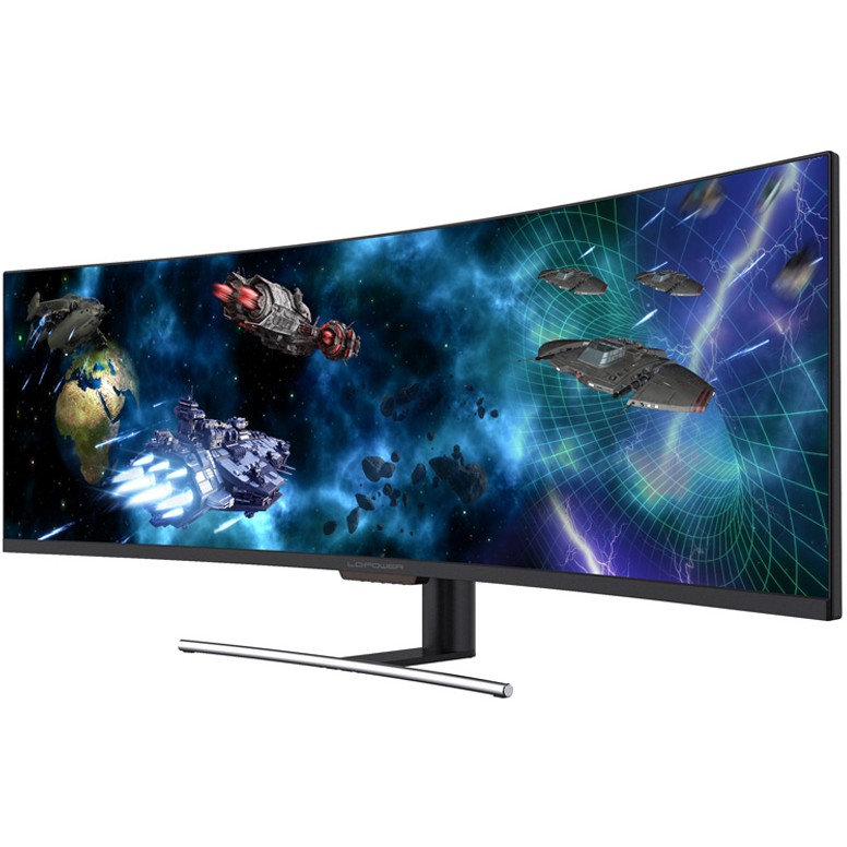 Monitor LC POWER LC-M49-DFHD-144-C-Q (49" VA QLED, 144Hz, 3840 x 1080 DFHD, zakrivljeni, gaming crni)-6