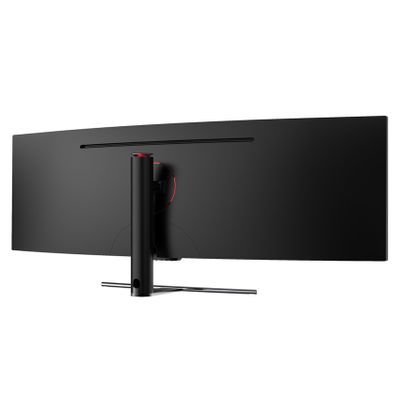 Monitor LC POWER LC-M49-DFHD-144-C-Q (49" VA QLED, 144Hz, 3840 x 1080 DFHD, zakrivljeni, gaming crni)-2
