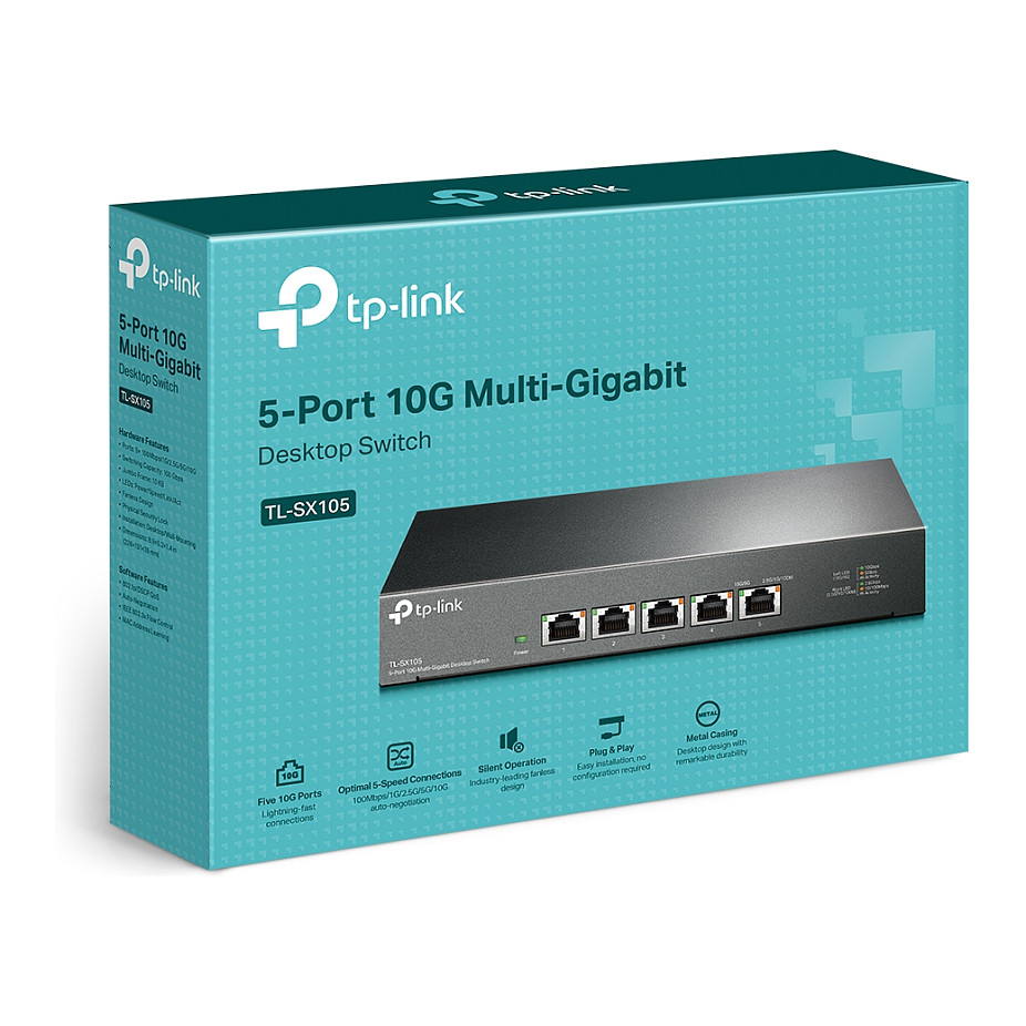 Preklopnik TP-LINK TL-SX105 (V1, 5 priključaka, za ugradnju u ormar)-17