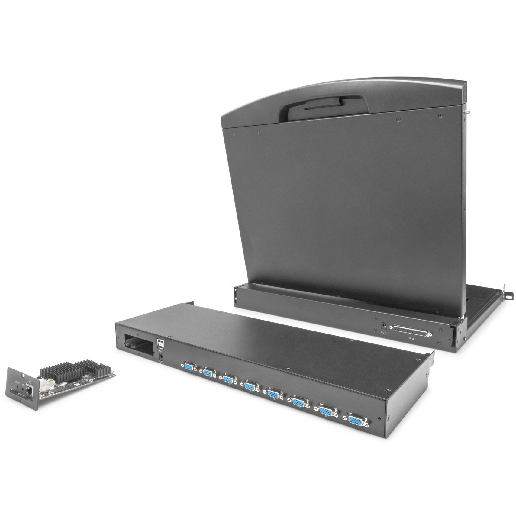 Kvm prekidač DIGITUS Professional DS-72213 (8 priključaka)-4
