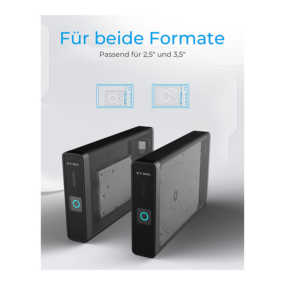 Vanjsko kućište za disk ICY BOX IB-382H-C31 (2.5"/3.5" SATA, USB-C 3.2 Gen 2, USB Hub)-11