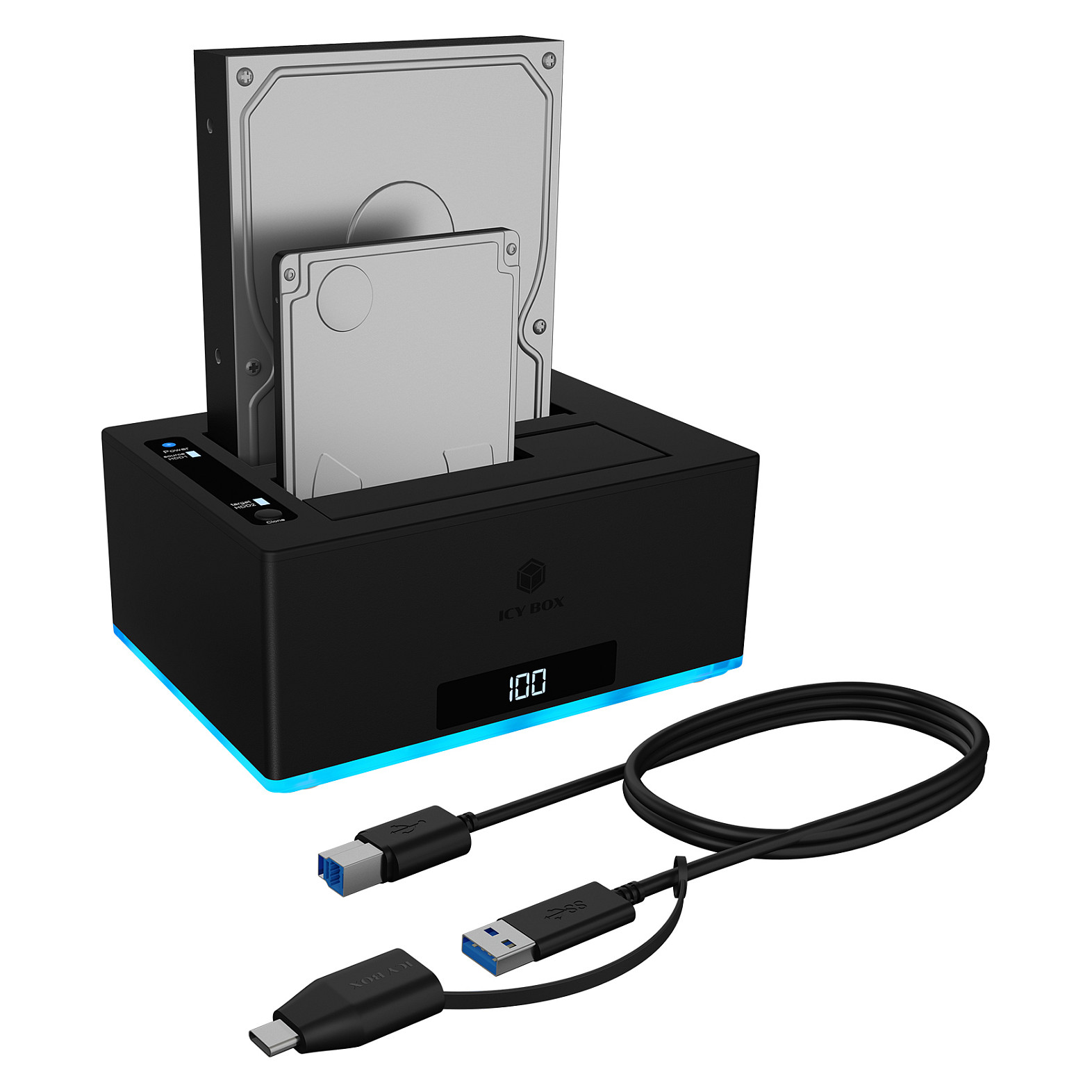 HDD dodatak ICY BOX Dockingstation (za 2x 2,5" ili 3,5")-9