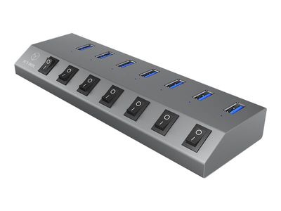 USB Hub ICY BOX IB-HUB1701-C3 (7x USB 3.0, USB-C, individualni prekidači)-0