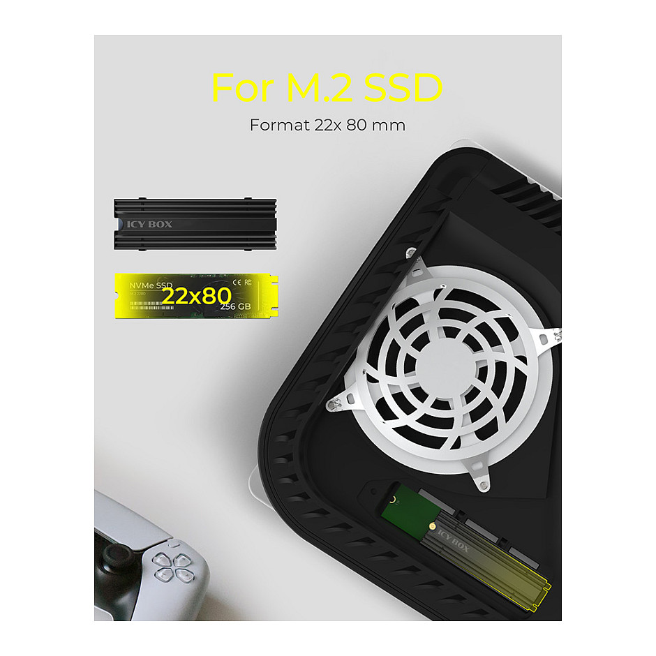 Hladnjak za M.2 SSD ICY BOX IB-M2HS-PS5 (za PlayStation 5)-5