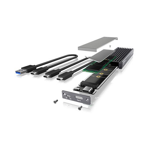 Enclosure ICY BOX IB-1817MC-C31 M.2 NVMe Card / SATA SSD - USB 3.1-22