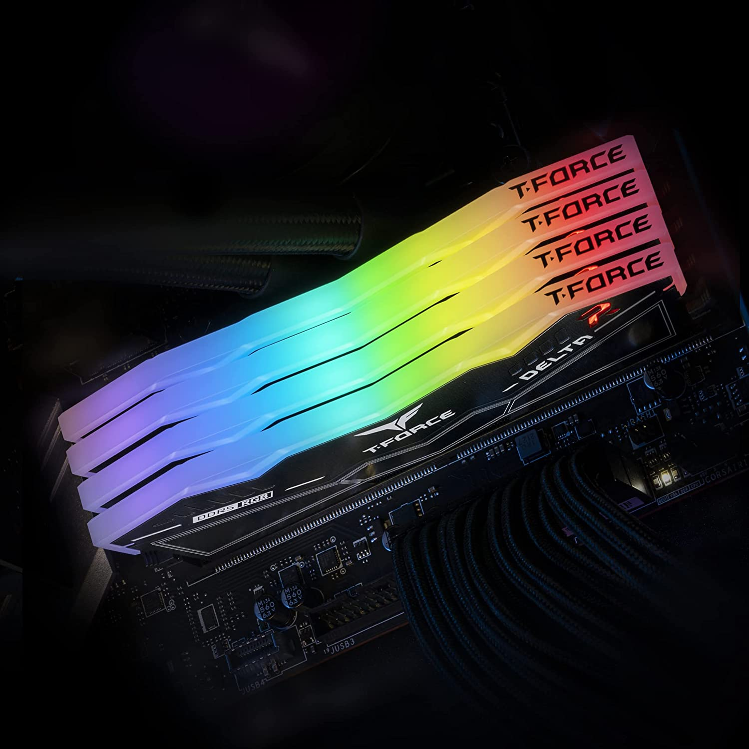 Memorijski modul T-FORCE DELTA RGB (32 GB, 2 x 16 GB, DDR5, 6000 MHz, unbuffered)-9