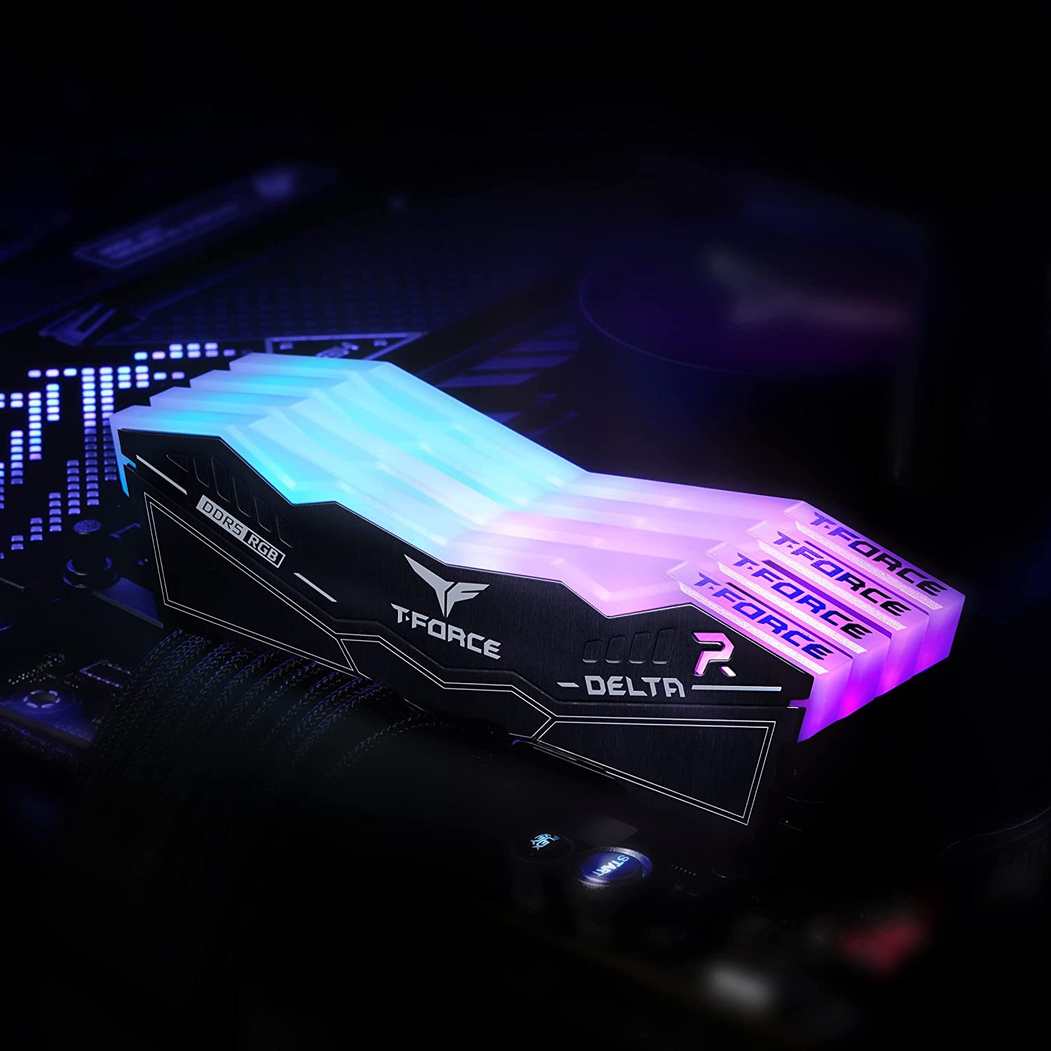 Memorijski modul T-FORCE DELTA RGB (32 GB, 2 x 16 GB, DDR5, 6000 MHz, unbuffered)-10
