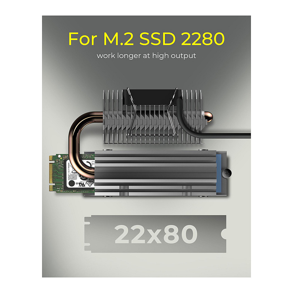 Hladnjak za M.2 SSD ICY BOX IB-M2HSF-705-6