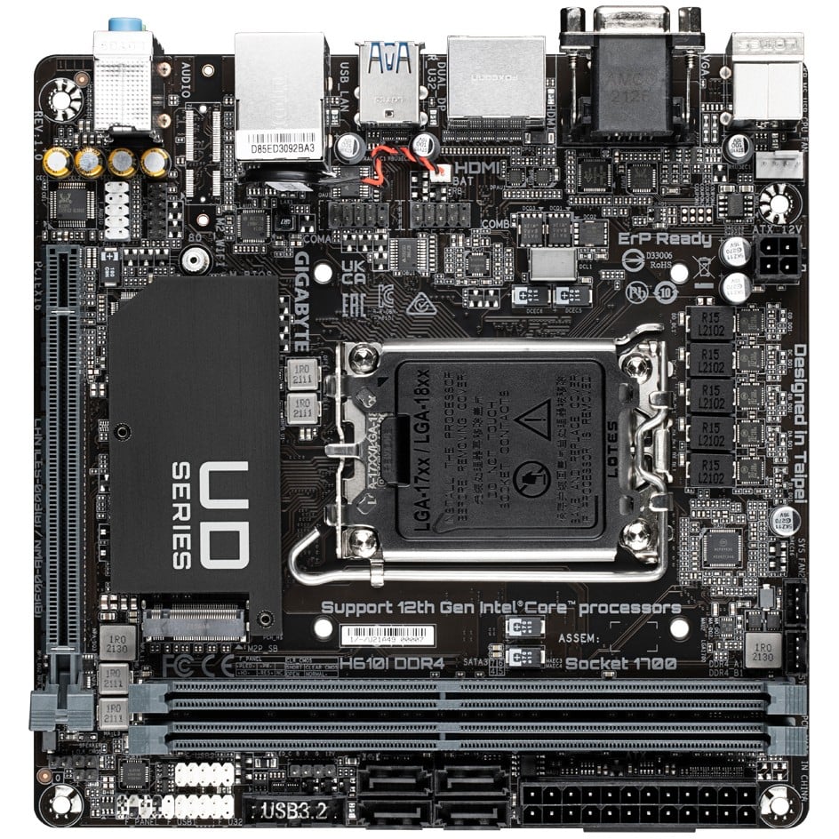 Matična ploča GIGABYTE H610I DDR4 (mini ITX, LGA1700 Socket, H610)-7