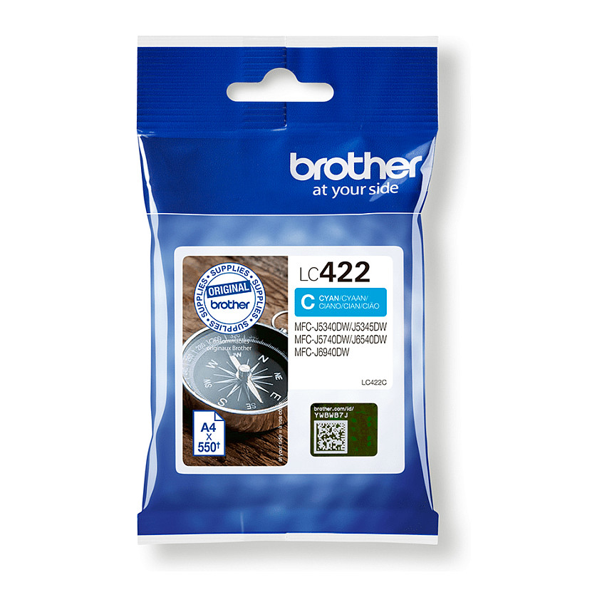 Tinta BROTHER LC422C (original) Cijan, 550 stranica-2