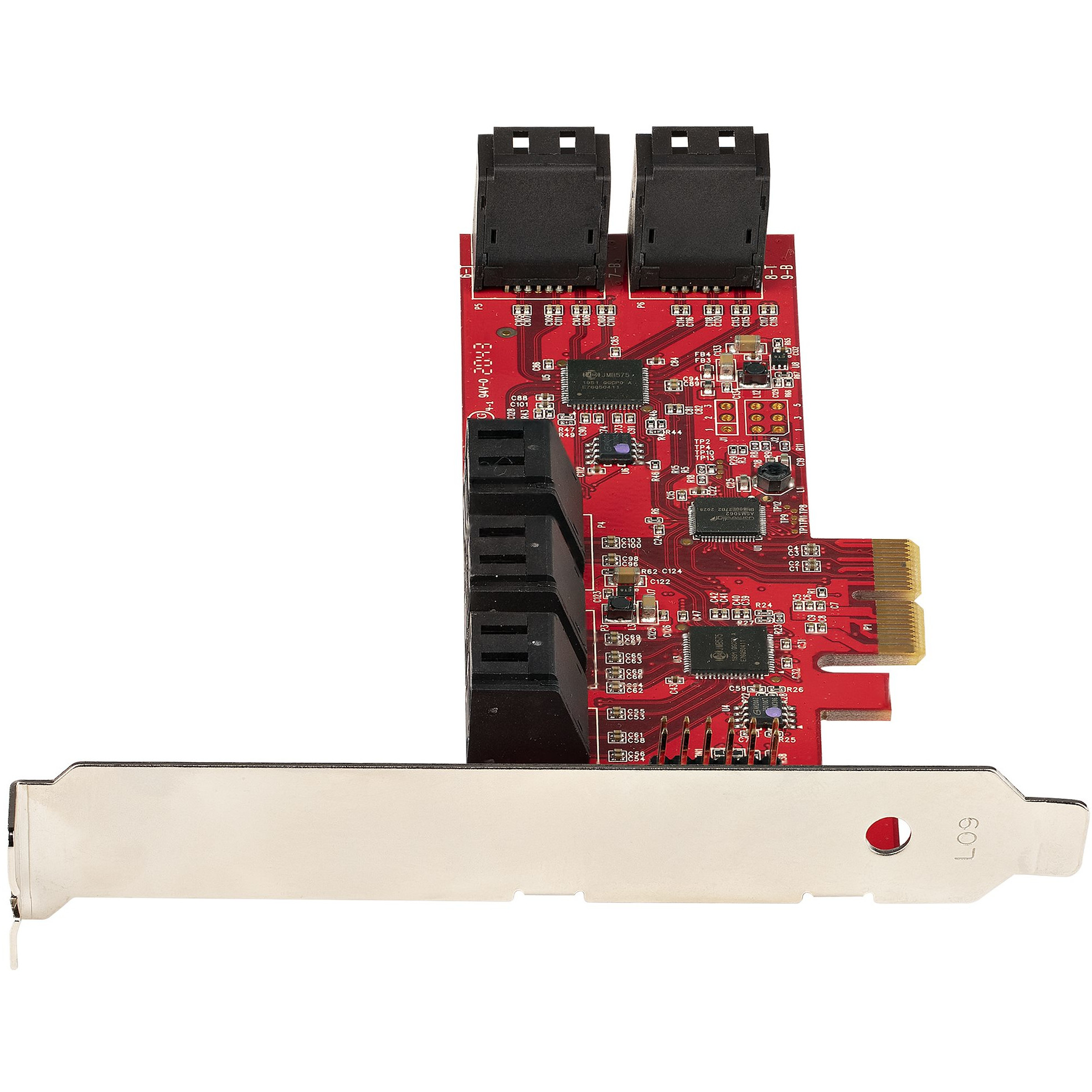 SATA PCIe kartica STARTECH.COM (10 portova PCIe SATA proširena kartica, 6Gbps SATA kartica, niski/puni profil, složeni SATA konektori, ASM1062 ne-RAID SATA-11