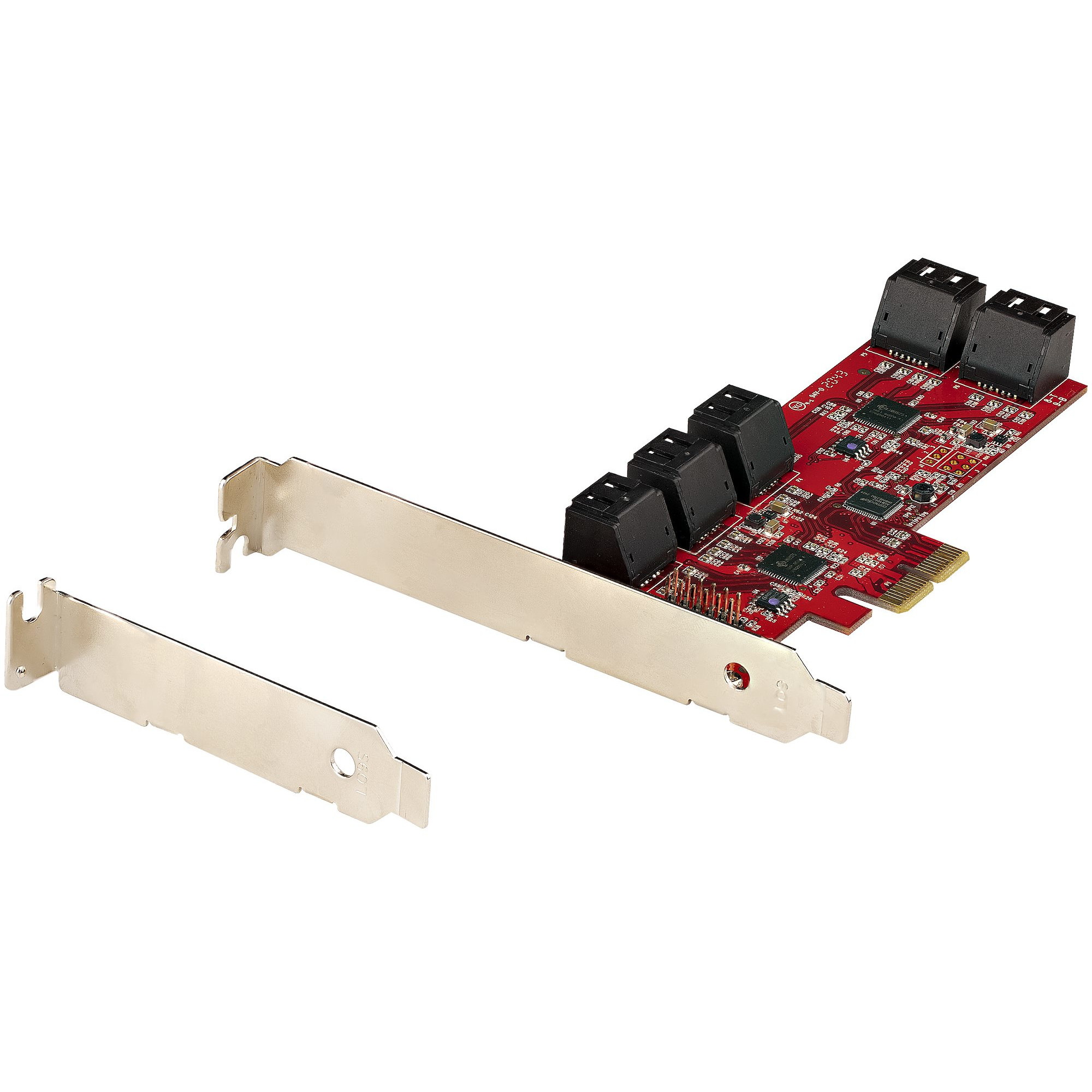 SATA PCIe kartica STARTECH.COM (10 portova PCIe SATA proširena kartica, 6Gbps SATA kartica, niski/puni profil, složeni SATA konektori, ASM1062 ne-RAID SATA-18