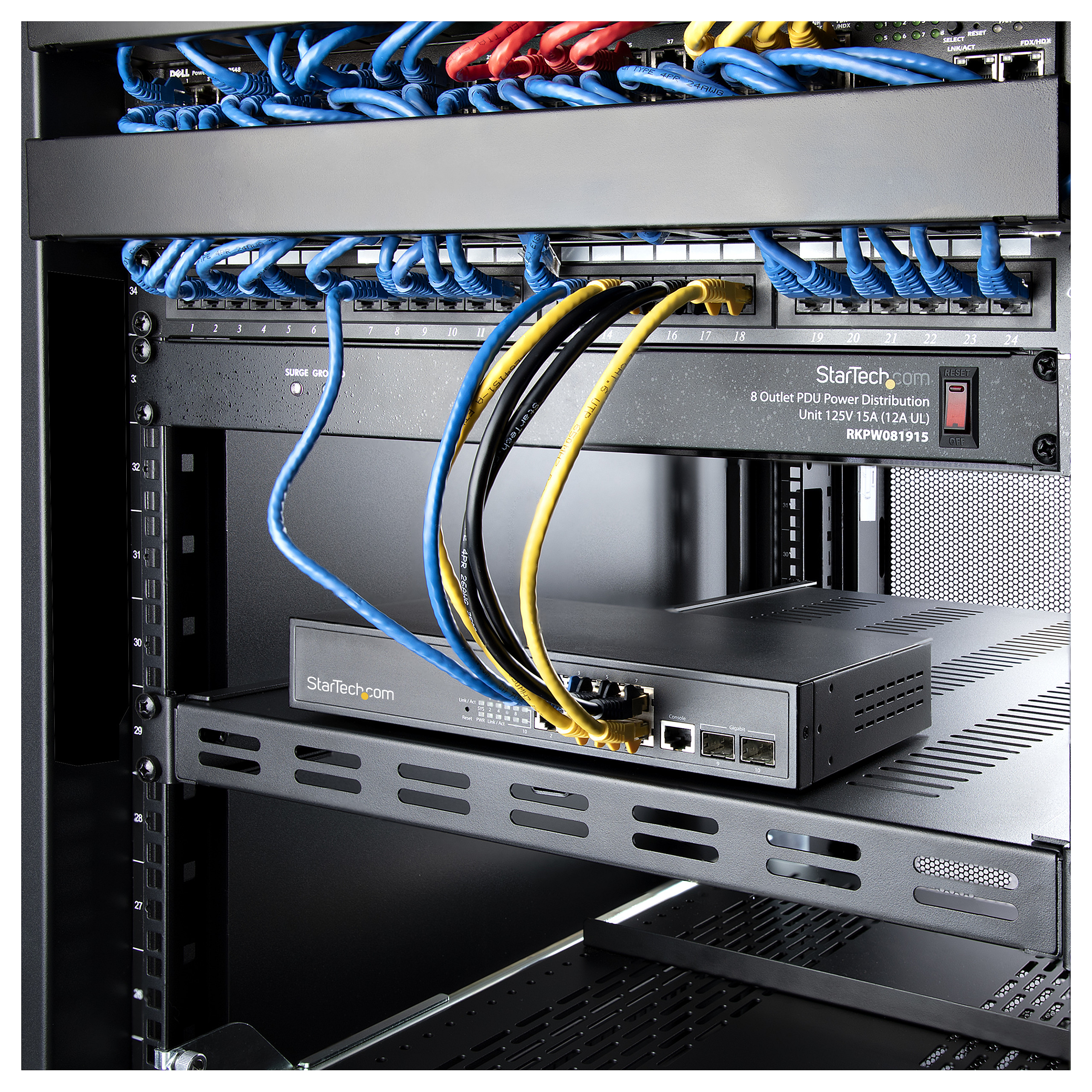 Polica za serverski ormar STARTECH.COM ADJSHELFHDV (1U, podesiva, do 150 kg)-17