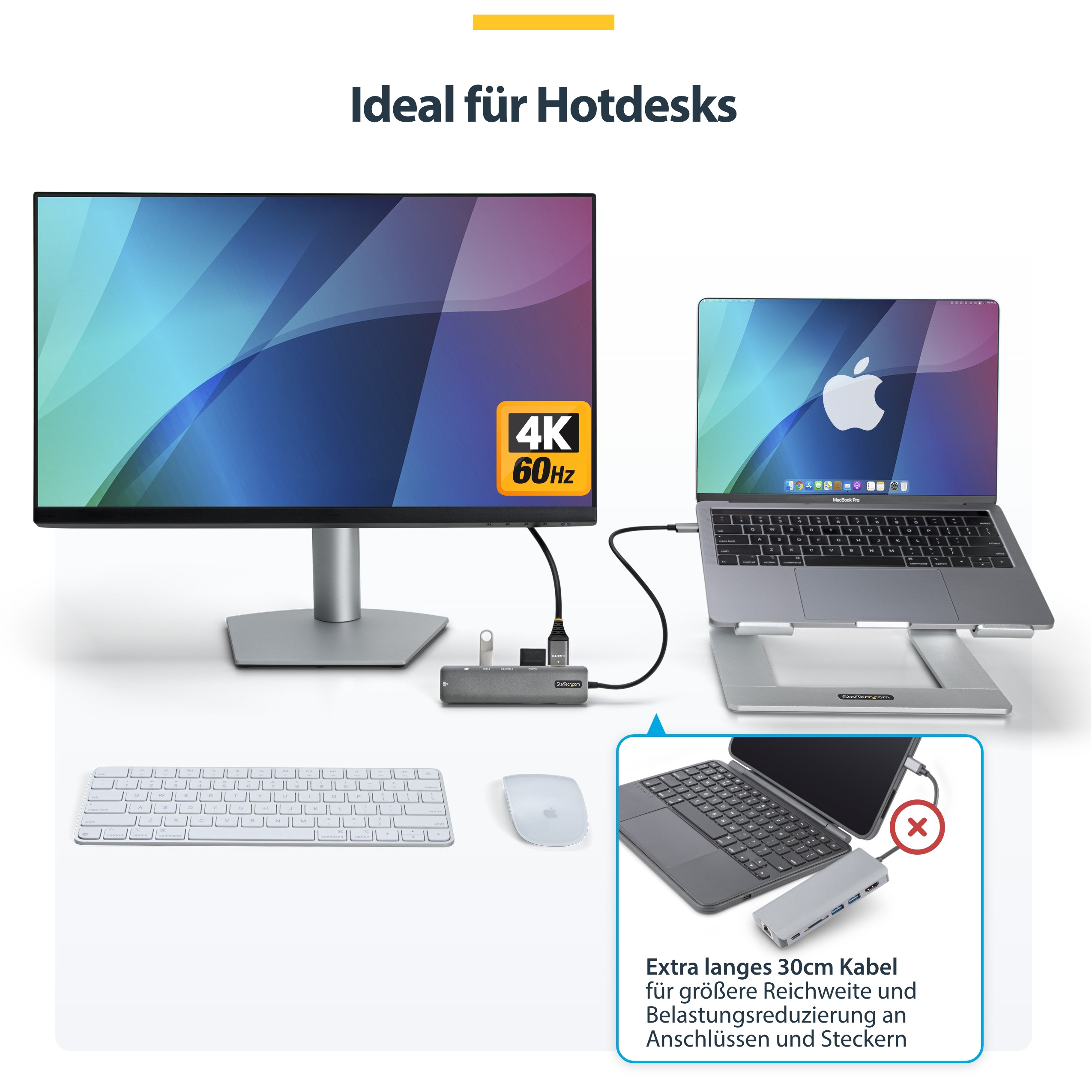 Adapter STARTECH.COM Višenamjenski (USB-C, 4K HDMI, USB 3.2 Gen 1, Gigabit Ethernet, USB Power Delivery 3.0)-19