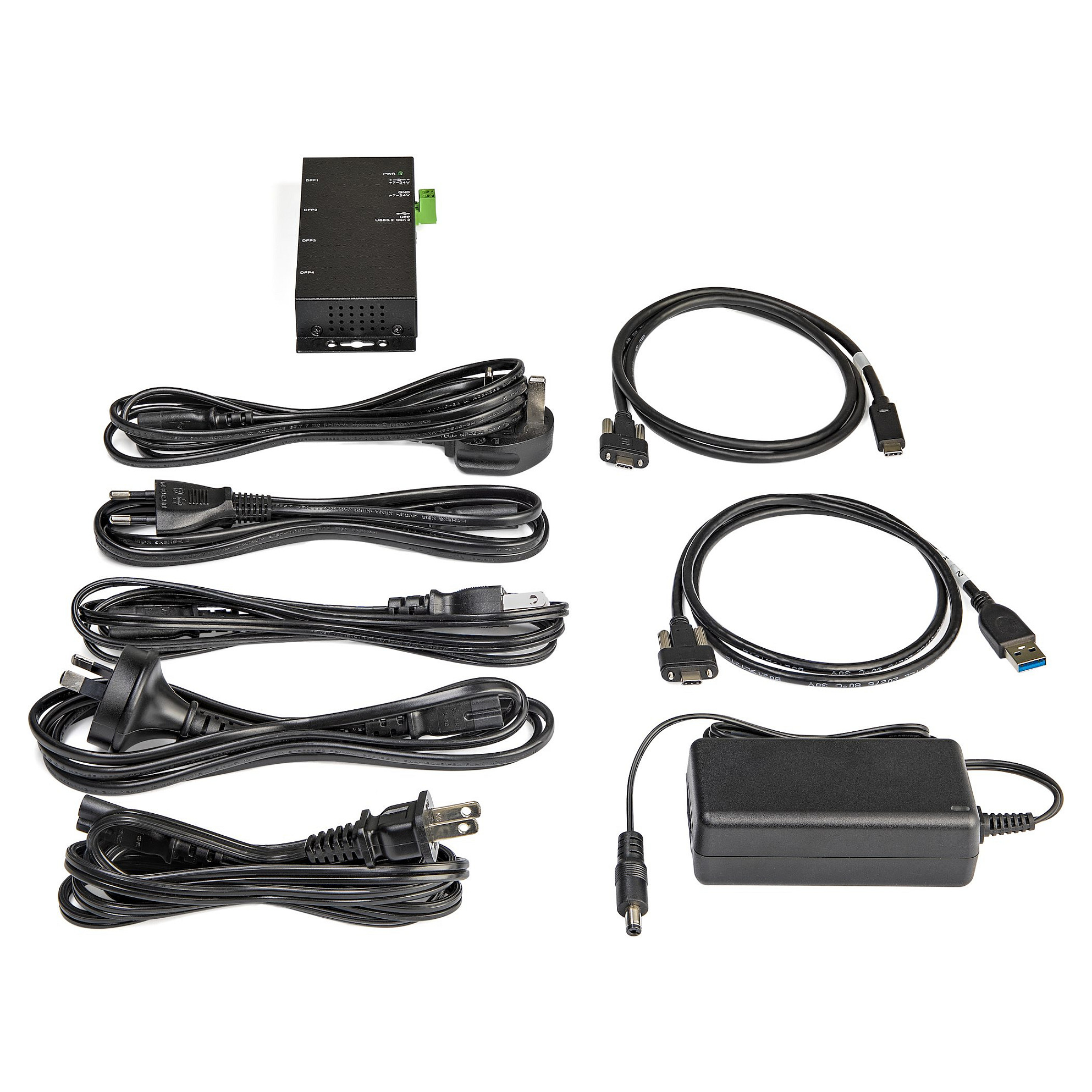 USB Hub STARTECH 4 Port Industrial (10gbps, 2x usb-c, 2x usb-a, metalno kućište, esd zaštita)-12