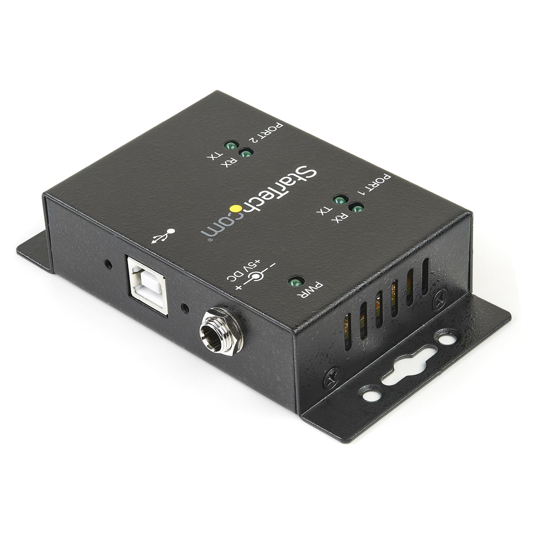 StarTech.com USB to Serial Adapter - 2 Port - Wall Mount - Din Rail Clips - Industrial - COM Port Retention - FTDI - DB9 (ICUSB2322I) - serial adapter - USB 2.0 - RS-232 x 2-8