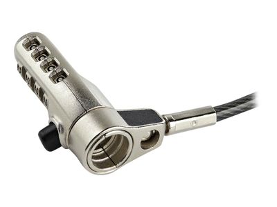 Sigurnosna brava za laptop STARTECH.COM LTLOCK4D (3-u-1 univerzalna, 2m kabel, 4-znamenkasta šifra)-2