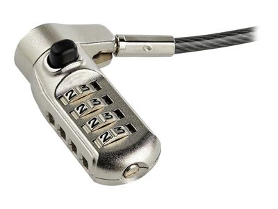 Sigurnosna brava za laptop STARTECH.COM LTLOCK4D (3-u-1 univerzalna, 2m kabel, 4-znamenkasta šifra)-1