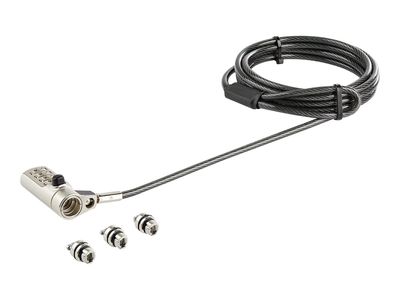 Sigurnosna brava za laptop STARTECH.COM LTLOCK4D (3-u-1 univerzalna, 2m kabel, 4-znamenkasta šifra)-4
