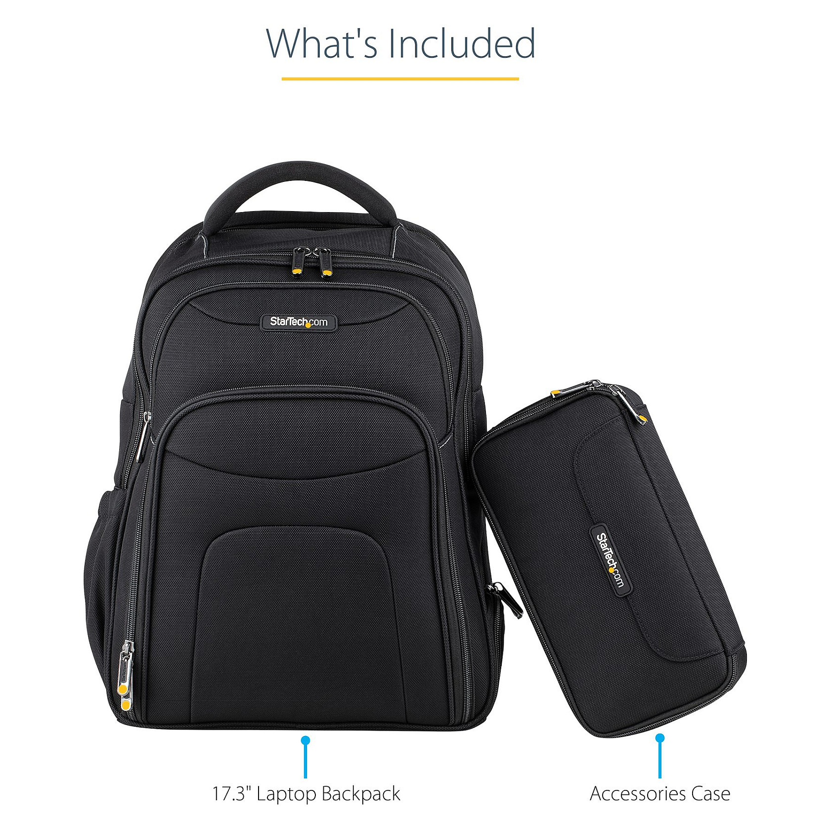 Ruksak za prijenosno računalo STARTECH.COM 17.3" s odvojivim organizatorom dodataka-22
