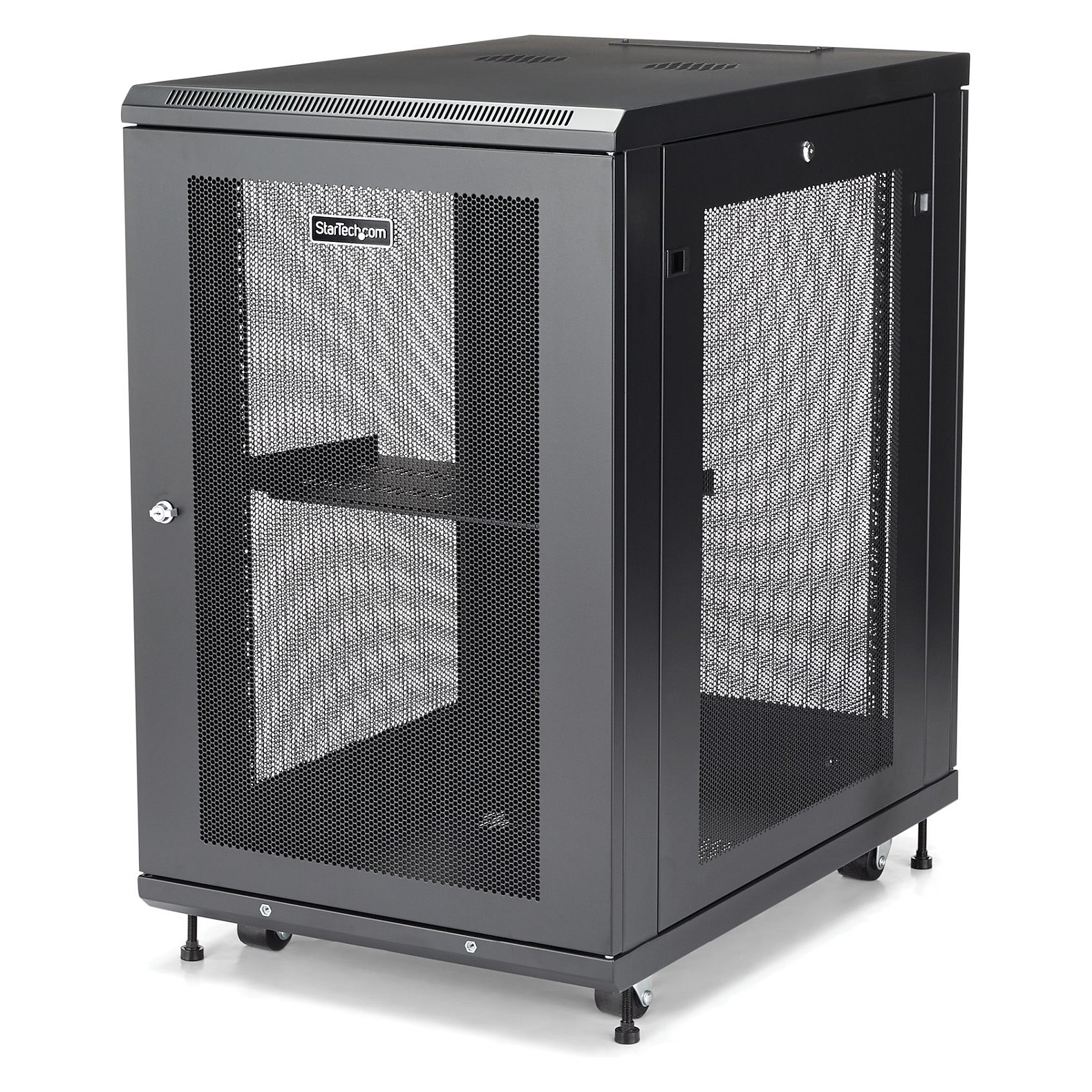 Startech 18U serverski rack ormar RK1833BKM, 4 stupa, podesiva dubina-6