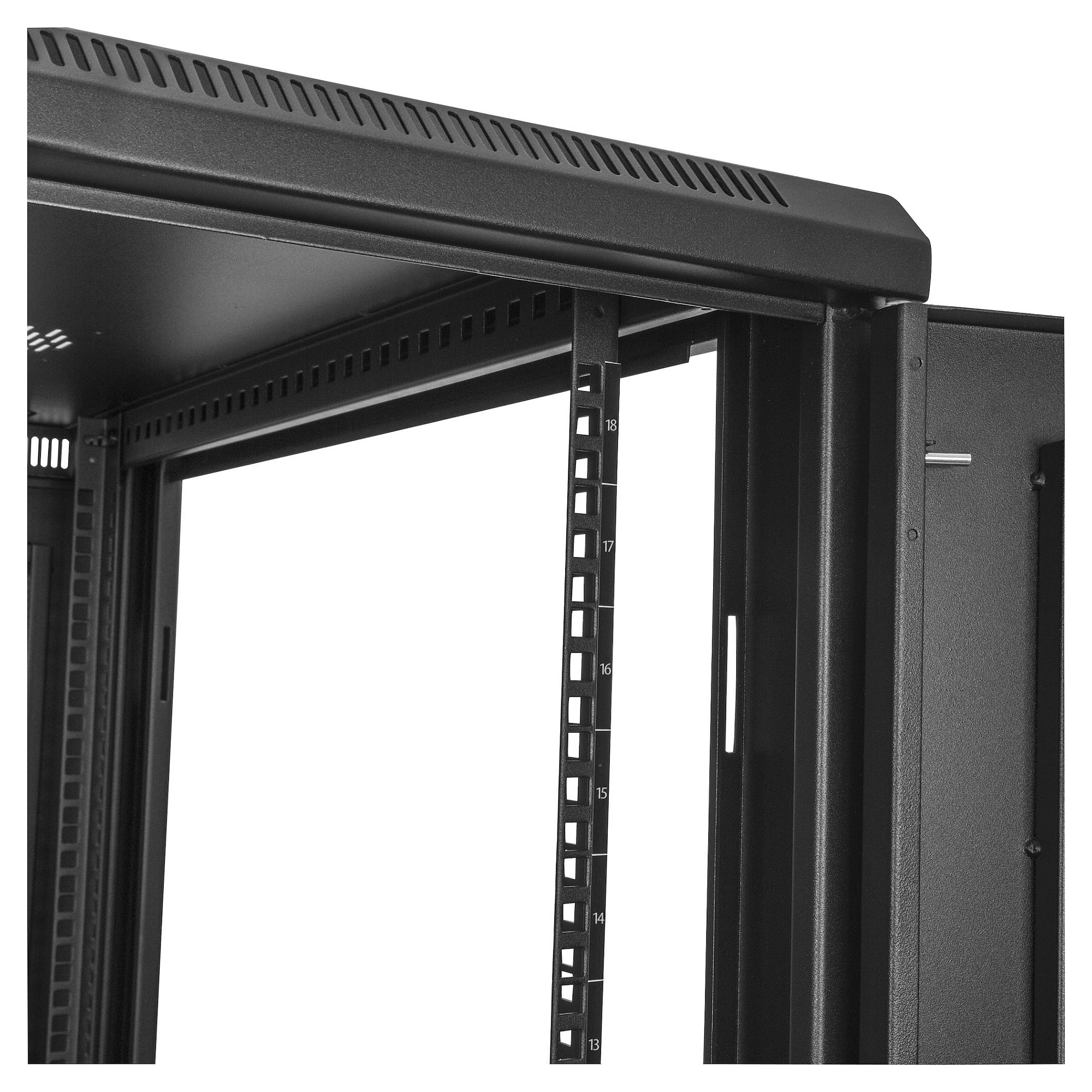 Startech 18U serverski rack ormar RK1833BKM, 4 stupa, podesiva dubina-9