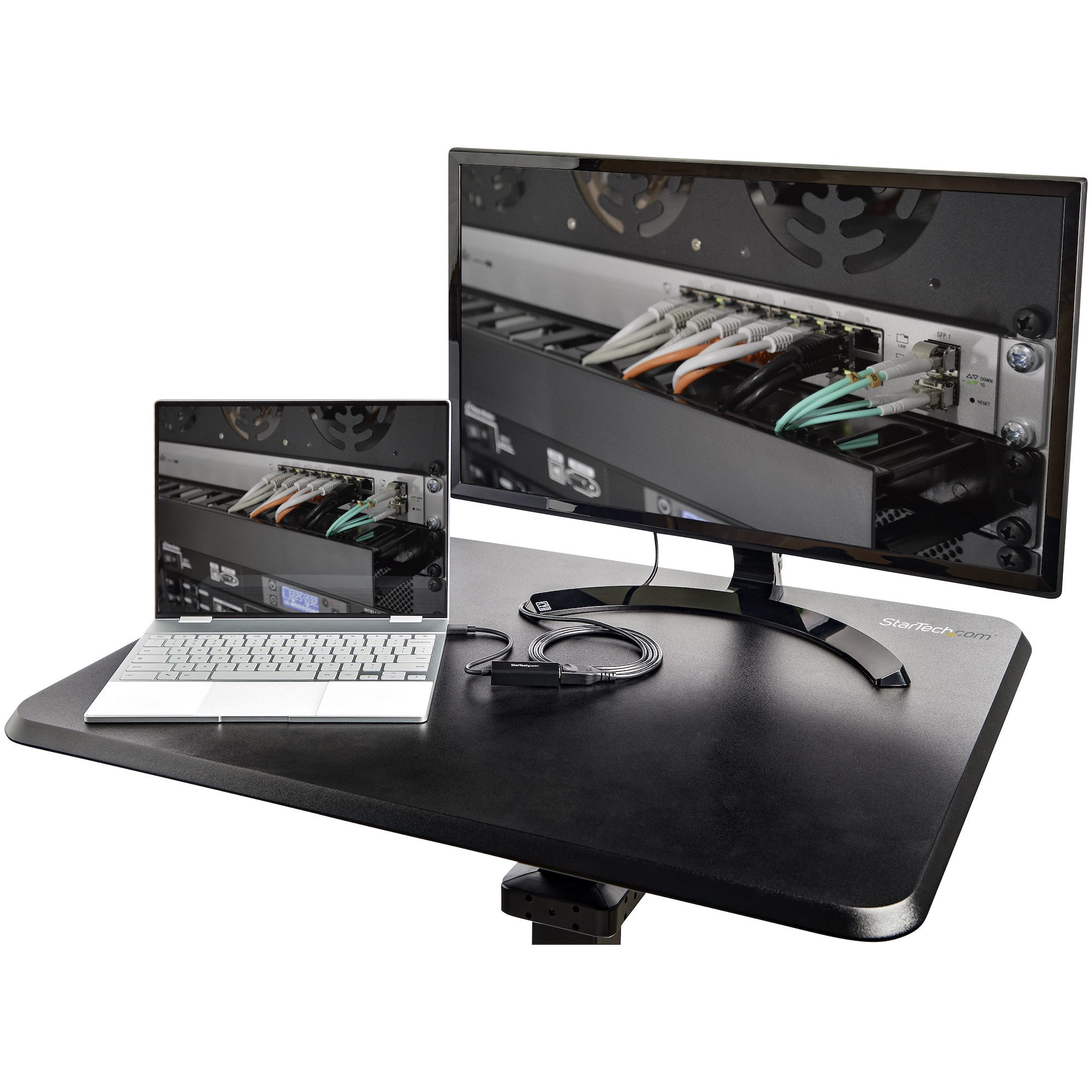 Stol StarTECH.COM Mobile Standing Desk (prijenosni, ergonomski, visinski prilagodljiv)-17