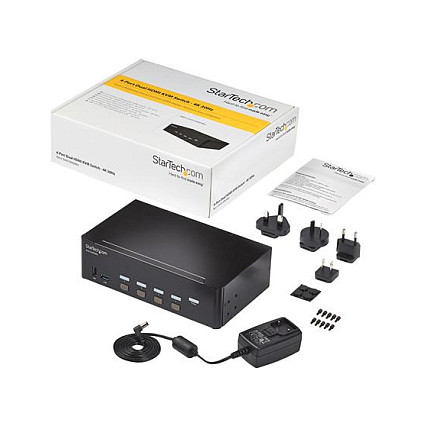 KVM Switch STARTECH.COM SV431DHD4KU (4-portni, HDMI, 4K 30Hz, USB 3.0 Hub, Audio)-11