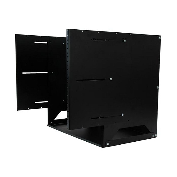 StarTech.com 8U Open Frame Wall Mount Network Rack w/ Built in Shelf - 2-Post Adjustable Depth (12" to 18") Equipment Rack - 75.2lbs (WALLSHELF8U) - rack (wall mount) - 8U-7