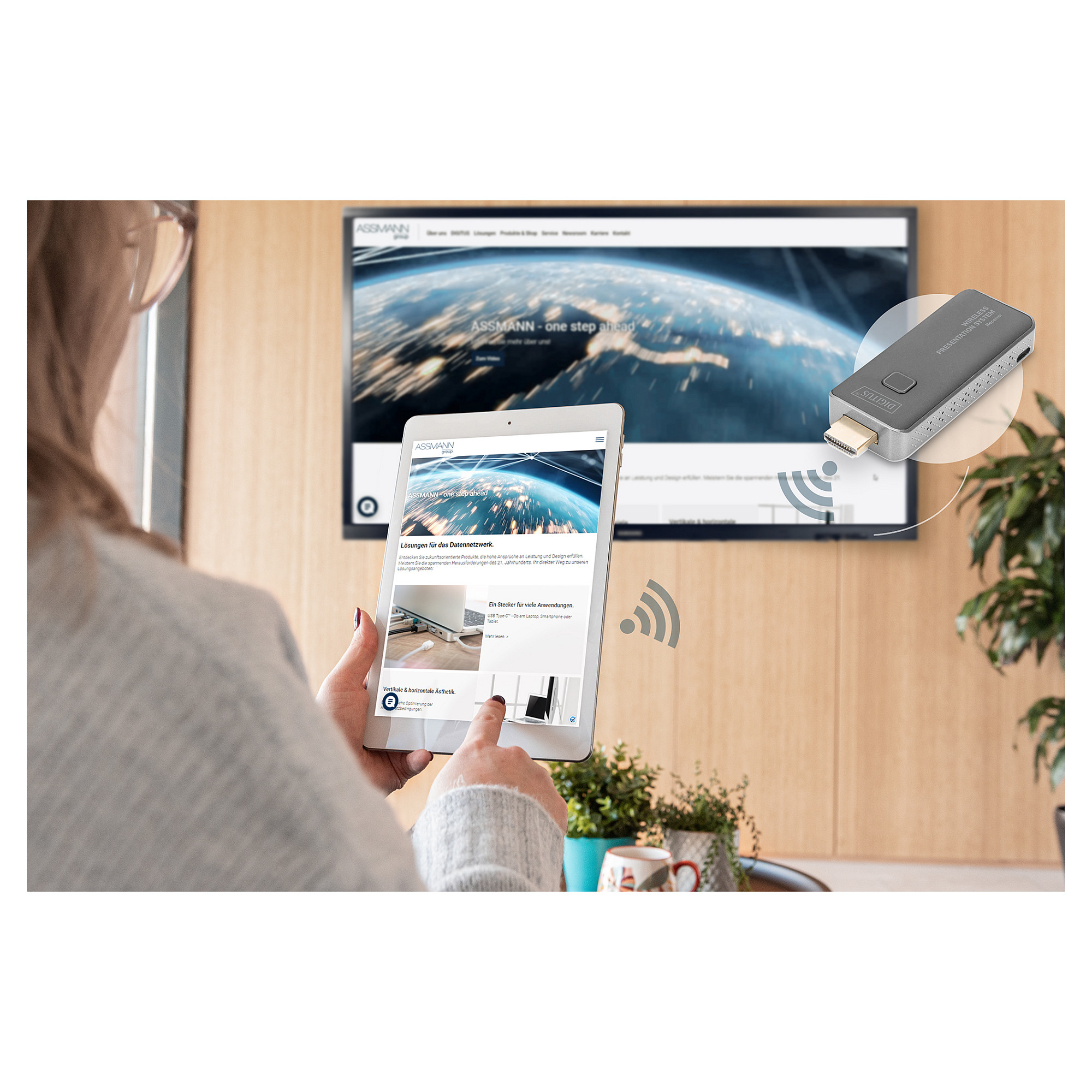 Bežični HDMI ekstender DIGITUS DS-55319 (4K/60Hz, 50m, Wi-Fi 5)-6