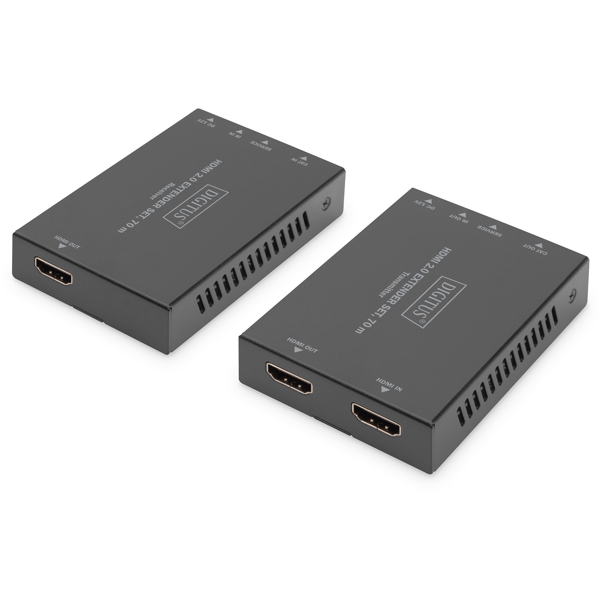 Odašiljač i prijemnik - produživač za video / audio / infracrveno - HDMI -DIGITUS DS-55506-4