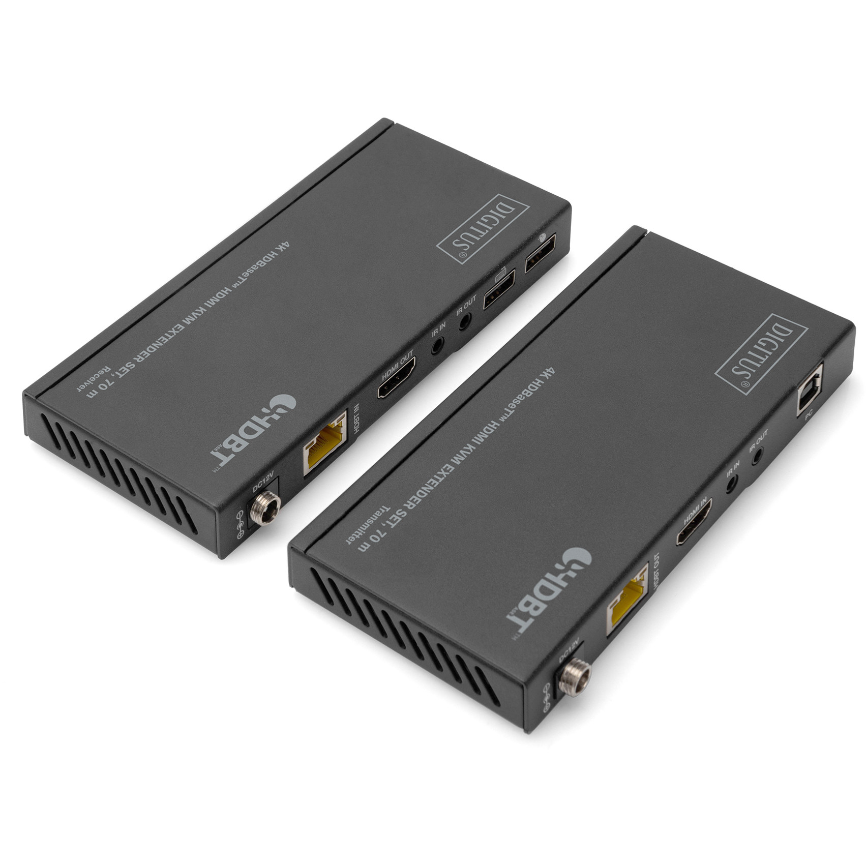 Ekstender za video/audio/infrared/USB DIGITUS DS-55512 (transmiter i prijemnik, HDMI, HDBaseT)-3
