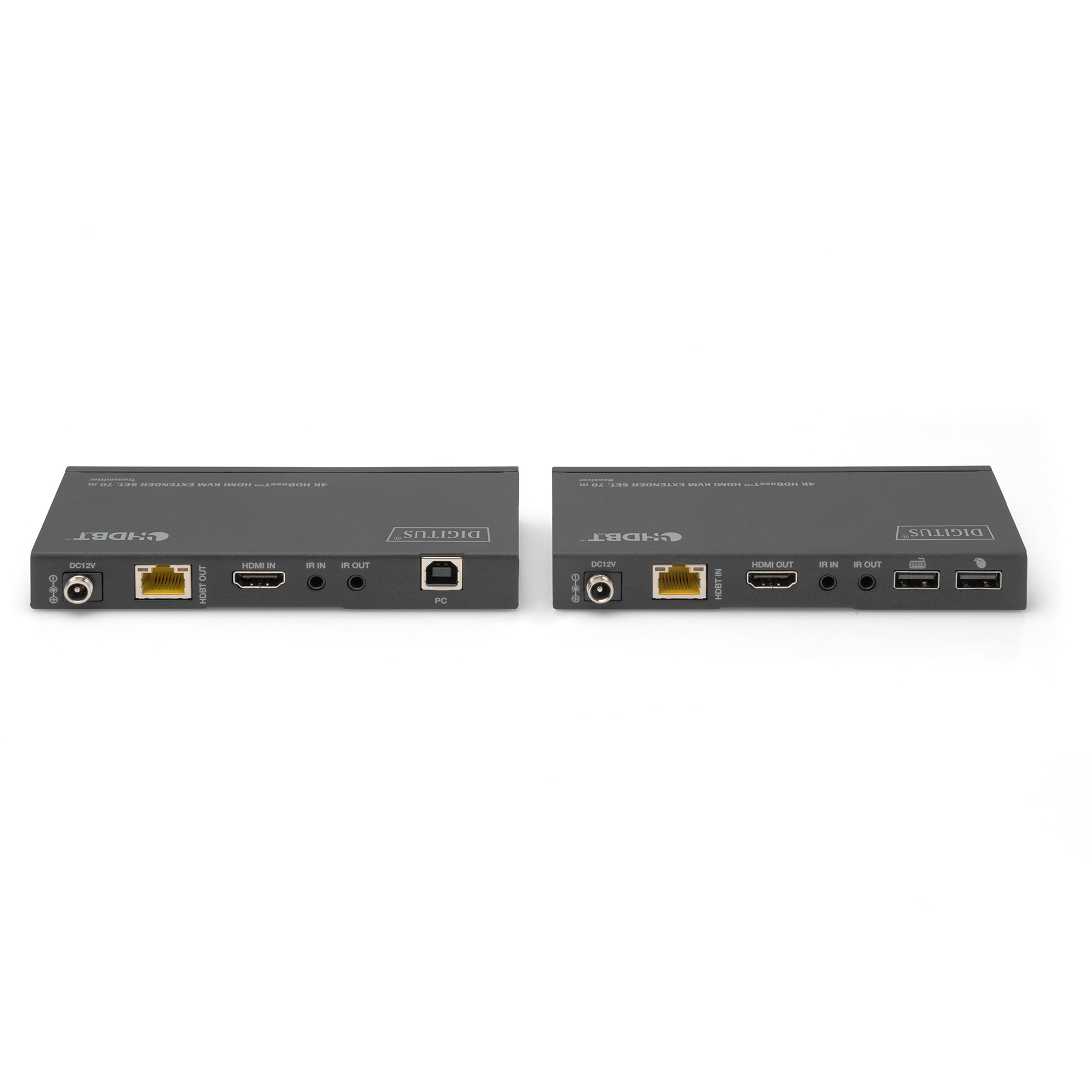 Ekstender za video/audio/infrared/USB DIGITUS DS-55512 (transmiter i prijemnik, HDMI, HDBaseT)-4