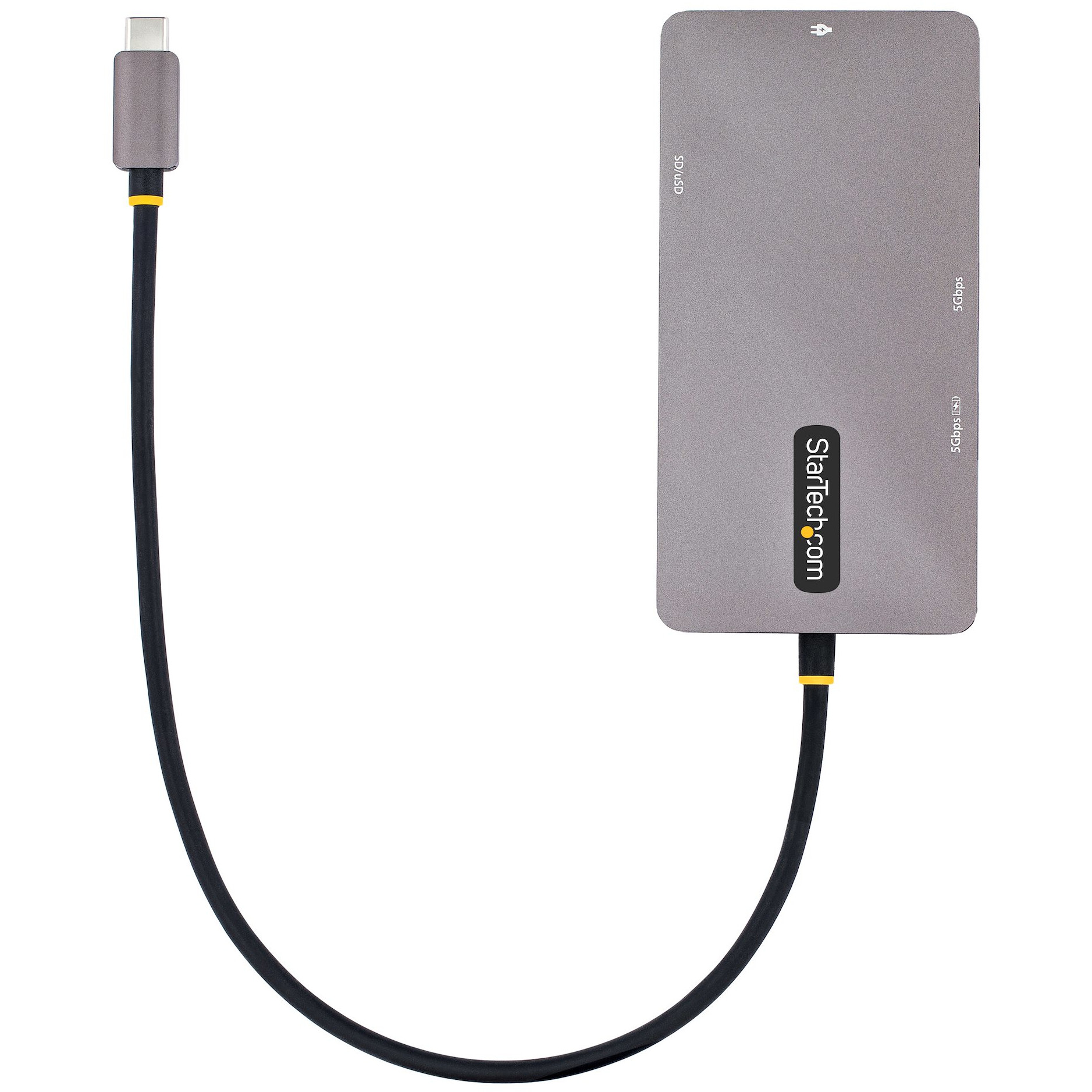 USB C višenamjenski adapter STARTECH.COM (dvostruki HDMI video, 4K 60Hz, 2-portni 5Gbps USB-A hub, 100W napajanje prolaznim punjenjem, GbE, SD/MicroSD)-12