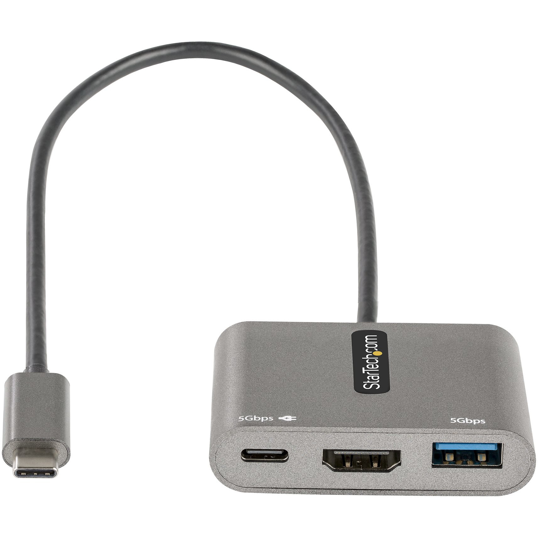 Višenamjenski adapter STARTECH.COM USB-C na HDMI 4K video (100W napajanje prolazno punjenje, 2-portni USB 3.0 hub 5Gbps)-6