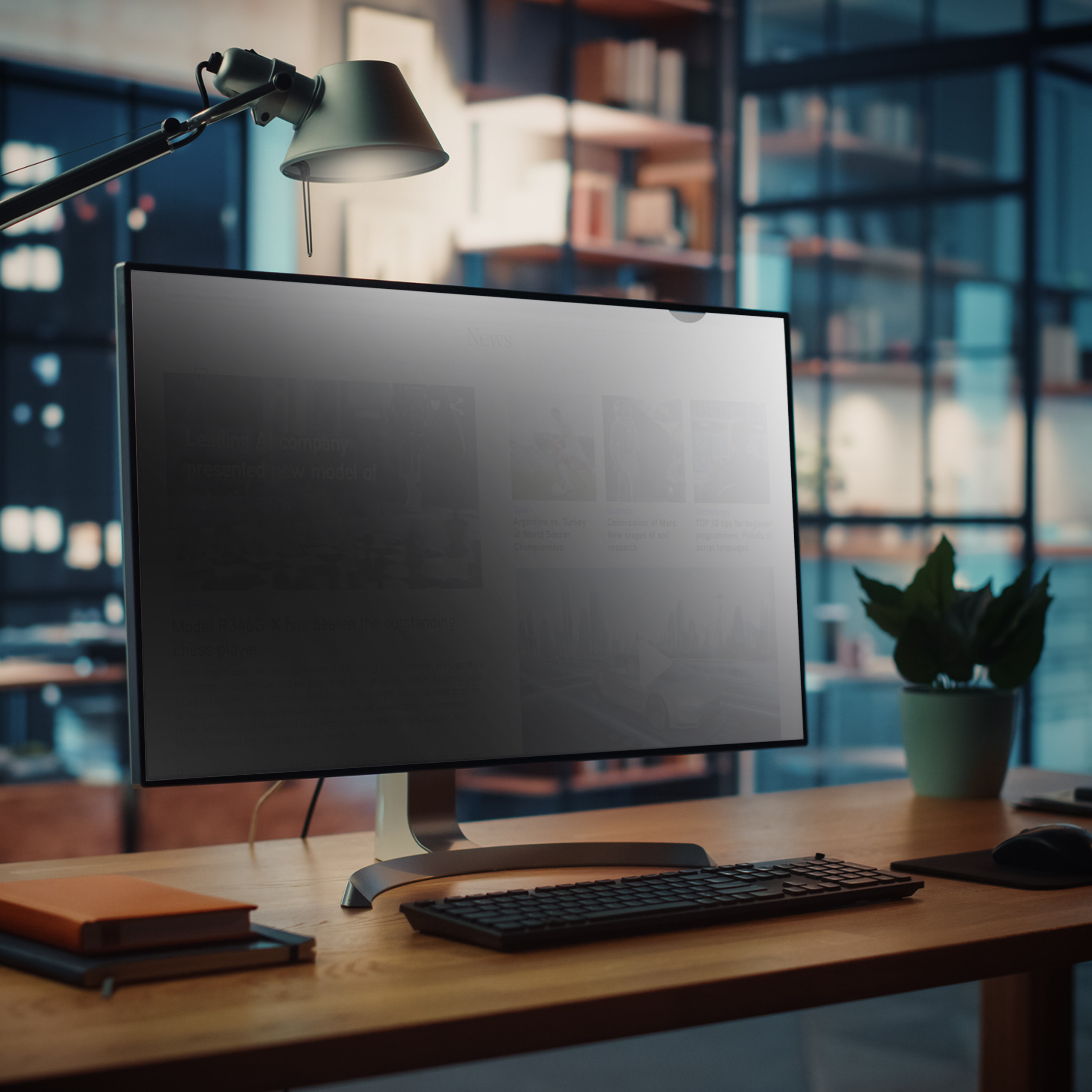 Zaštita za monitor STARTECH.COM (za privatnost monitora za PC 24", film za smanjenje plavog svjetla, 16:9, mat/sjajni, +/-30 stupnjeva vidljivosti)-22