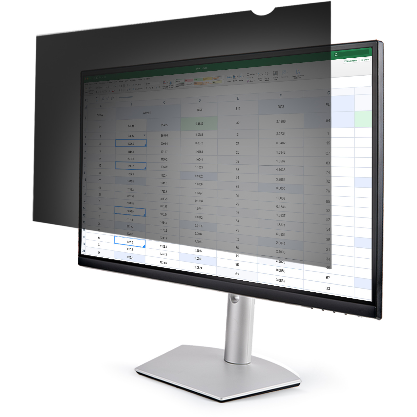 Zaštita za monitor STARTECH.COM (zaslon za privatnost, sigurnosni filter za računalni zaslon, film za zaštitu od plavog svjetla, široki ekran, pogled s +/- stupnjeva, plavo svjetlo, mat/sjajni)-9