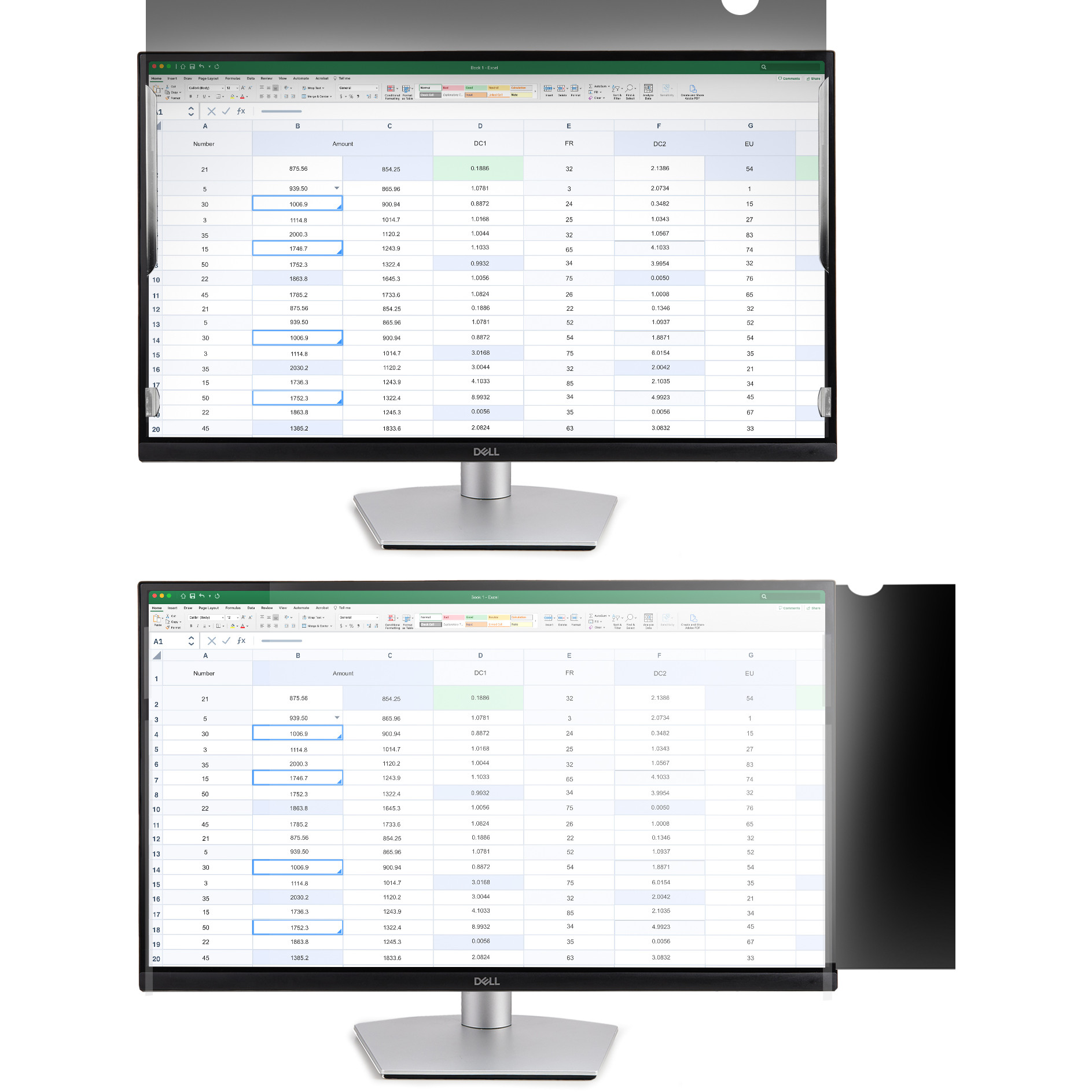 Zaštita za monitor STARTECH.COM (zaslon za privatnost, sigurnosni filter za računalni zaslon, film za zaštitu od plavog svjetla, široki ekran, pogled s +/- stupnjeva, plavo svjetlo, mat/sjajni)-18