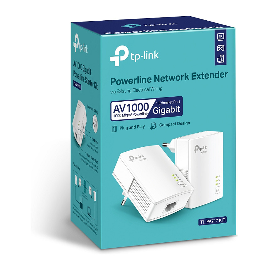 Kit za napajanje preko mreže TP-LINK TL-PA717 (KIT V4, za utičnicu)-10