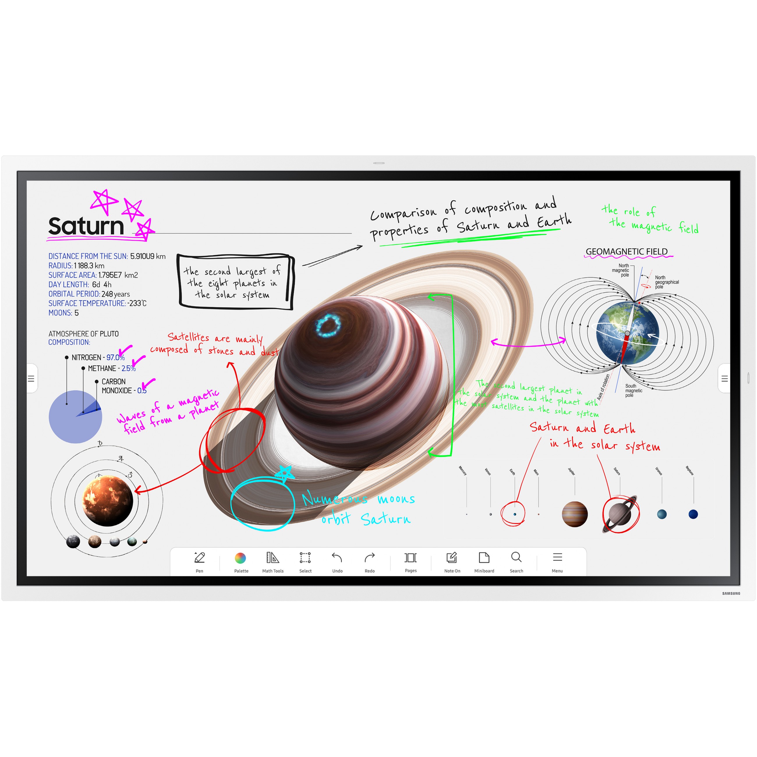 Digitalni flipchart SAMSUNG Flip Pro WM65B (165 cm (65"), 3840 x 2160 4K UHD)-1