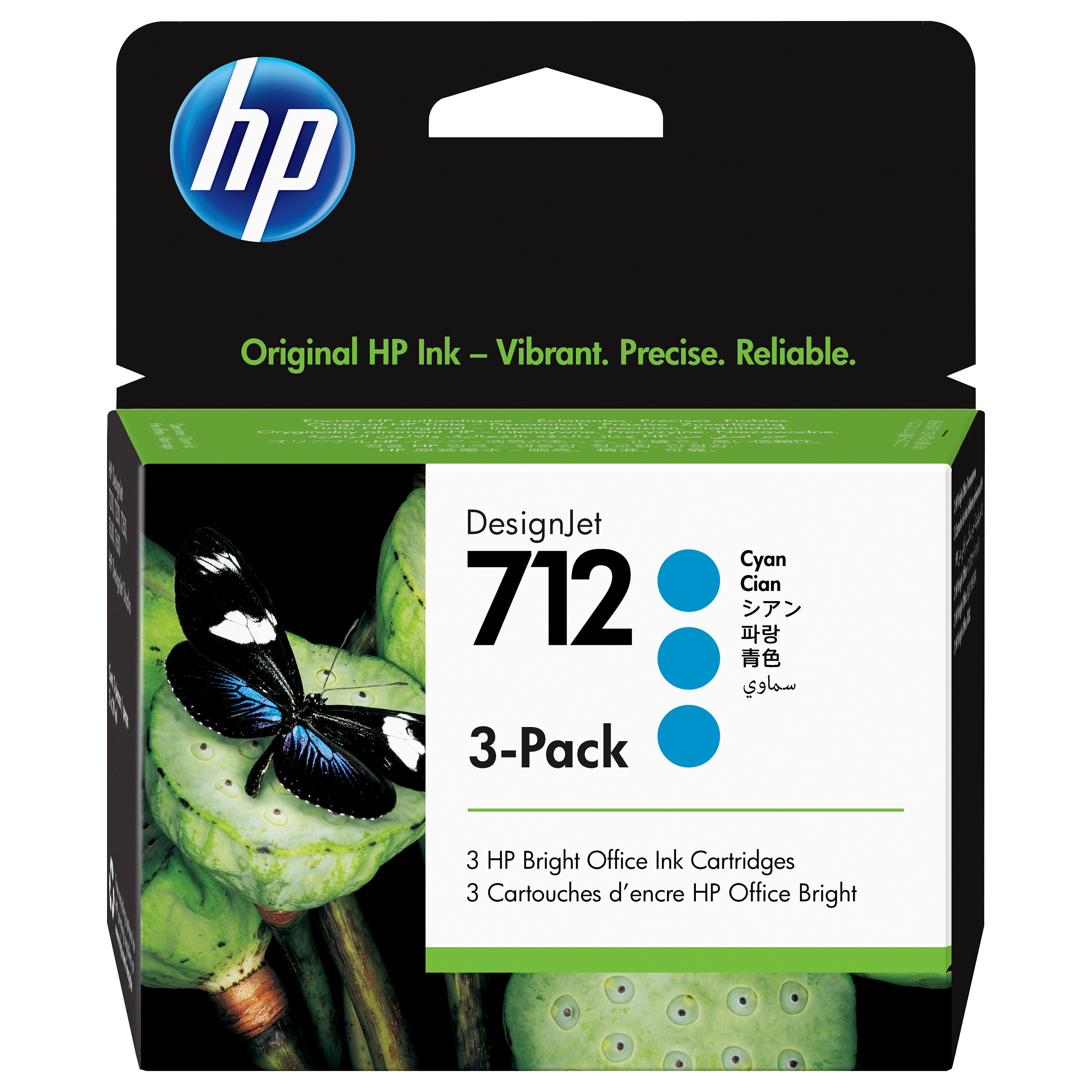 Tinta za ploter HP 712 (3ED77A) 3-pack Cijan (3x29 ml, Original)-1