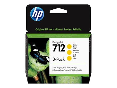 Tinta HP 712 (3ED79A) 3-pack Žuta Original-1