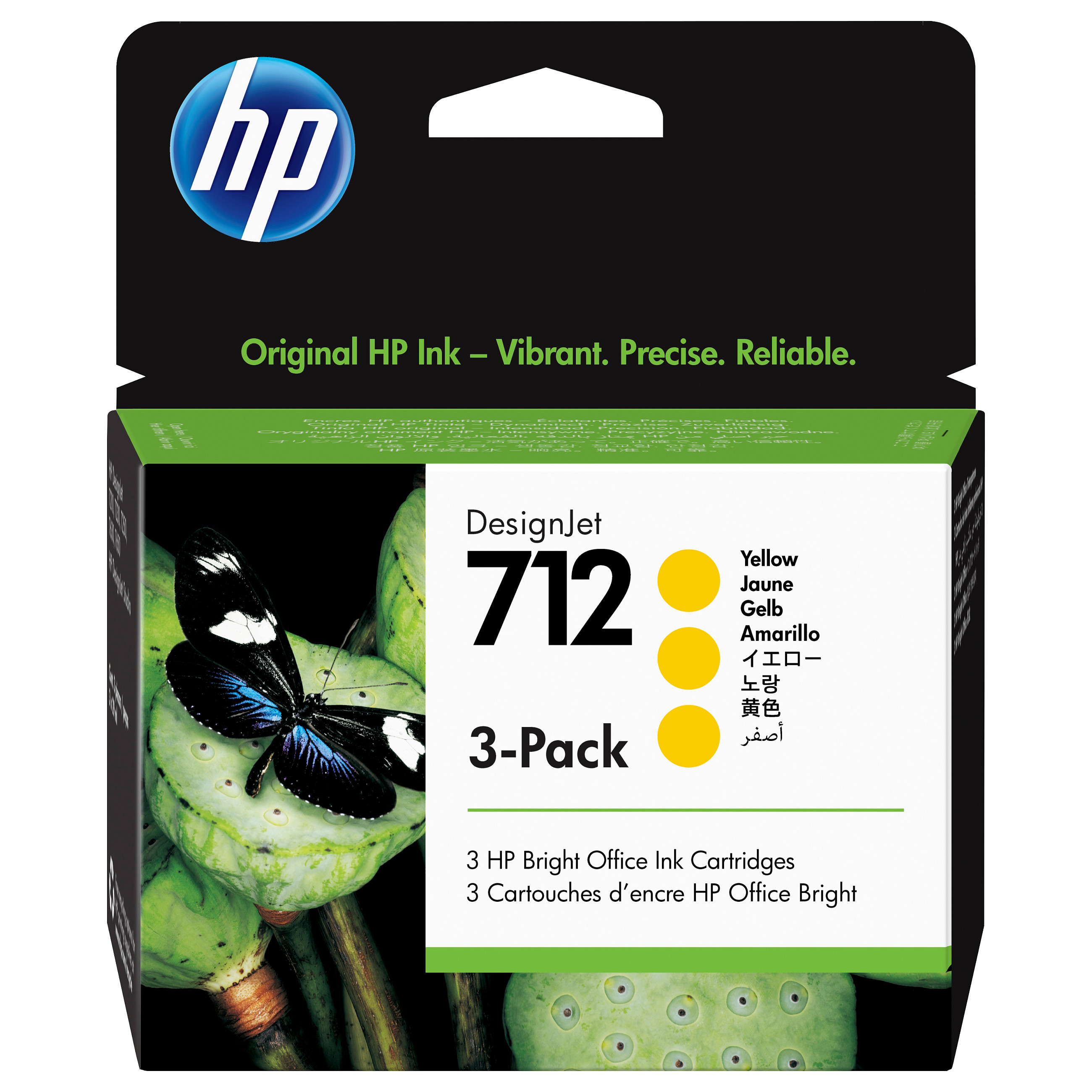 Tinta HP 712 (3ED79A) 3-pack Žuta Original-0