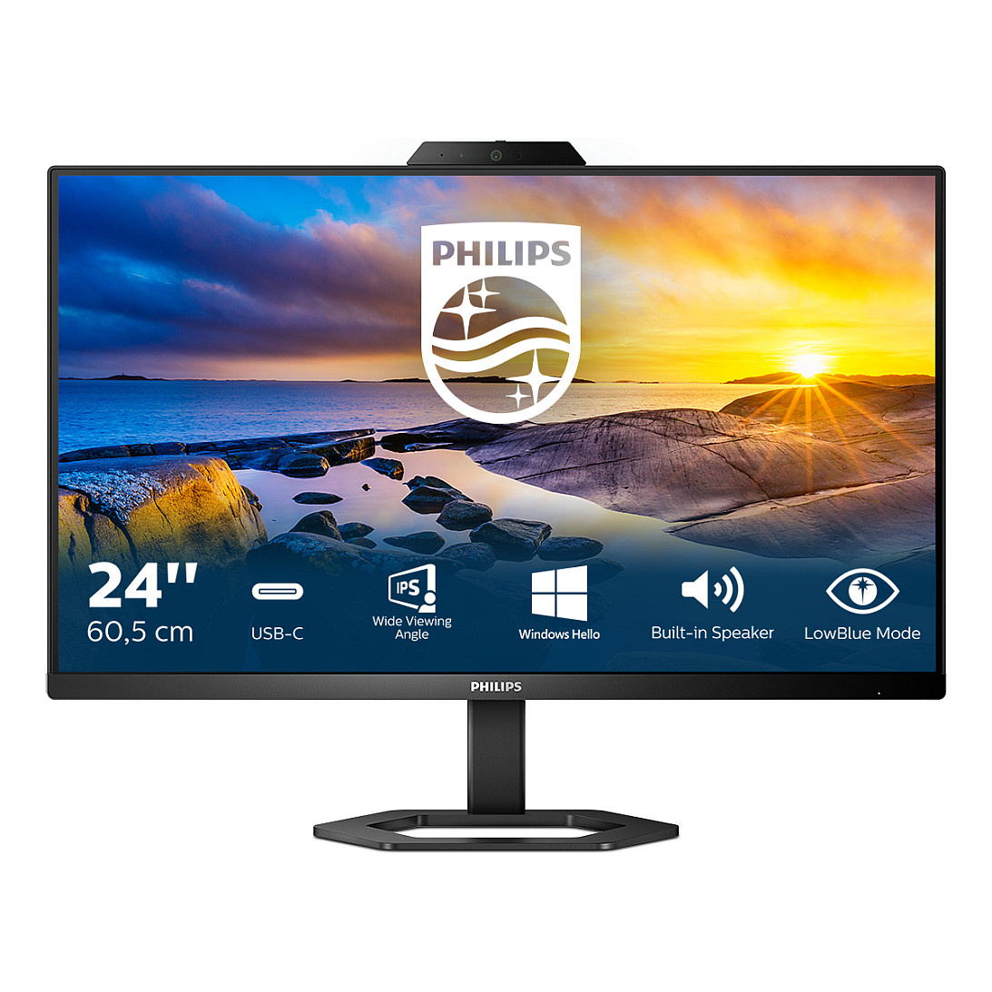 Monitor PHILIPS 24E1N5300HE (24", full hd, 5mp web kamera, windows hello)-7