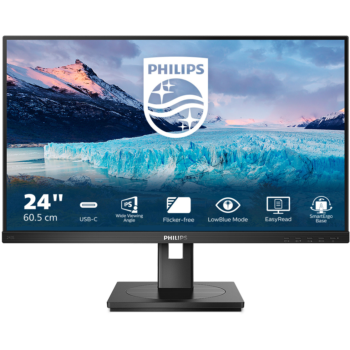 Monitor PHILIPS S-line 243S1 (24" IPS, 75Hz, 1920 x 1080 FHD crni)-8