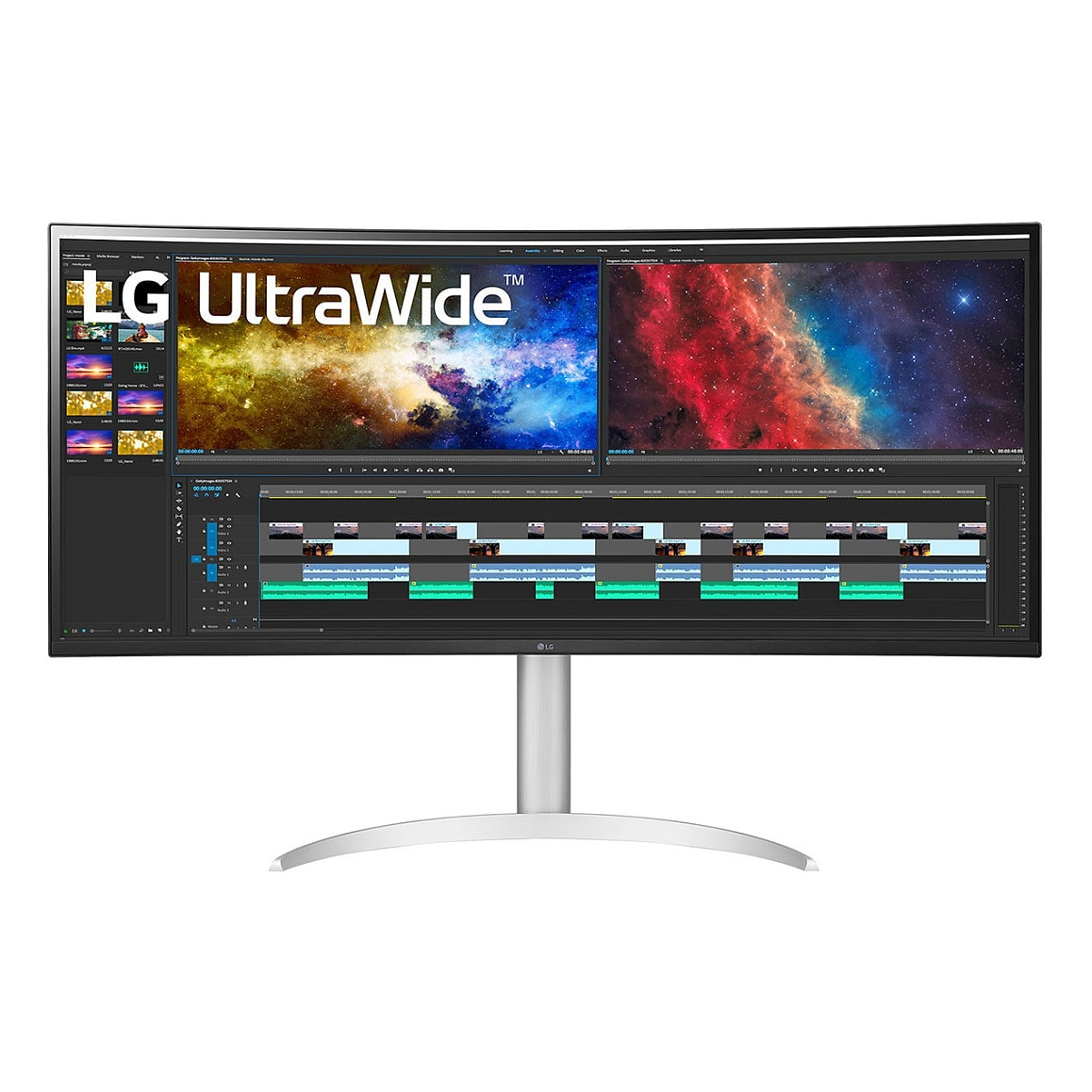 Zakrivljeni monitor LG 38BQ85C-W (38", 3840x1600, IPS, USB-C, KVM)-3